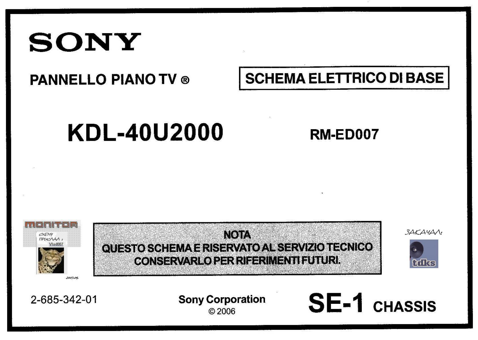 SONY BUB323Z Service Manual