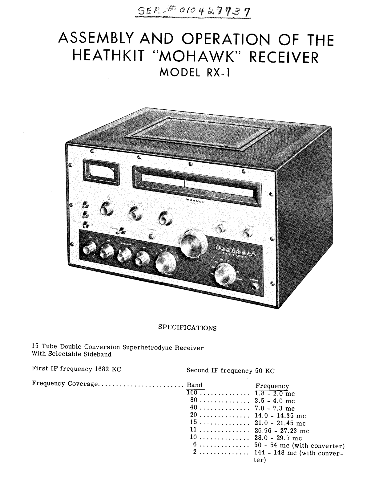 Heathkit rx 1 schematic