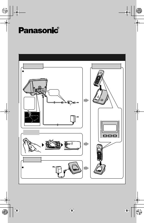 Panasonic KX-TG3021, KX-TG3032, KX-TG3031, KX-TG3034, KX-TG3033 Quick guide