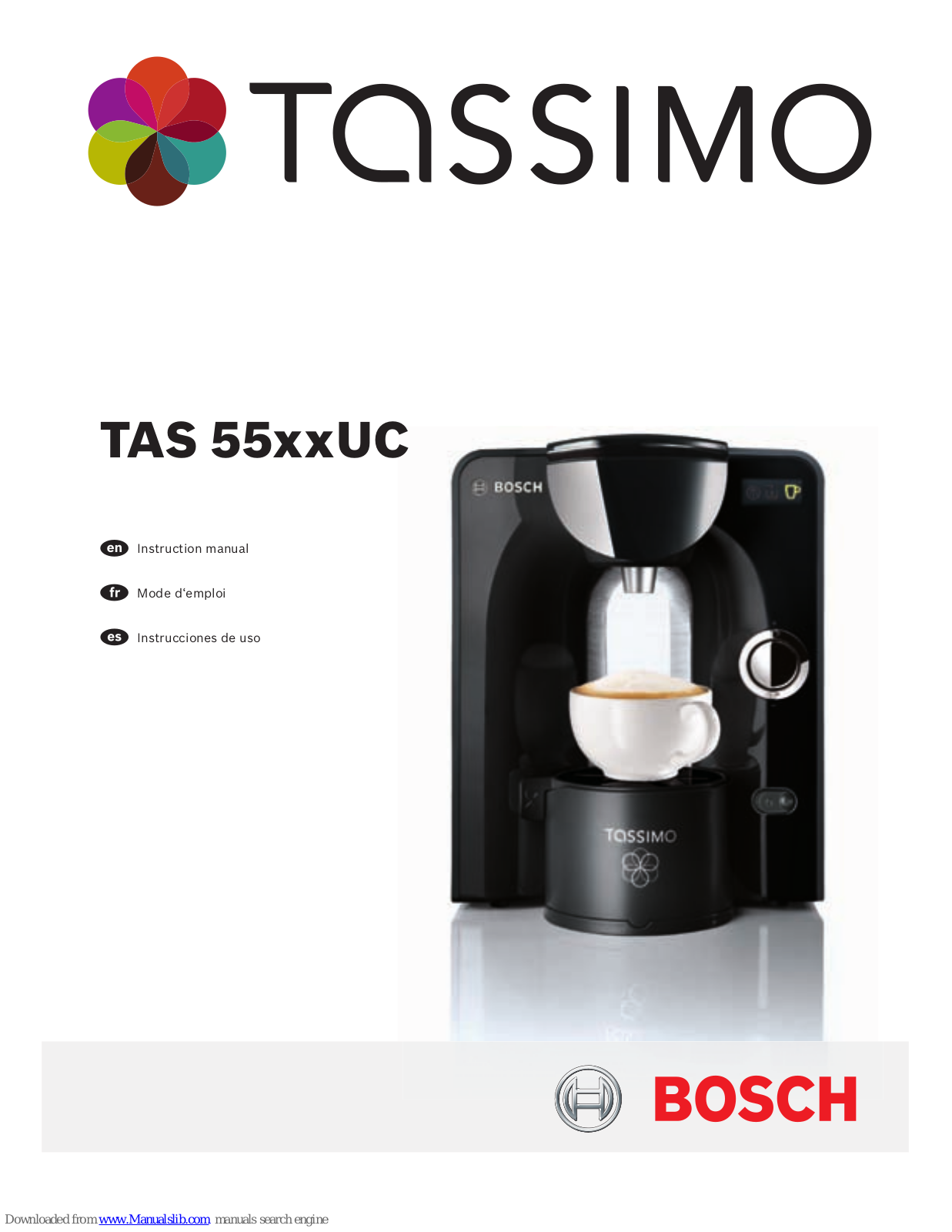 Bosch Tassimo TAS 55xxUC Instruction Manual