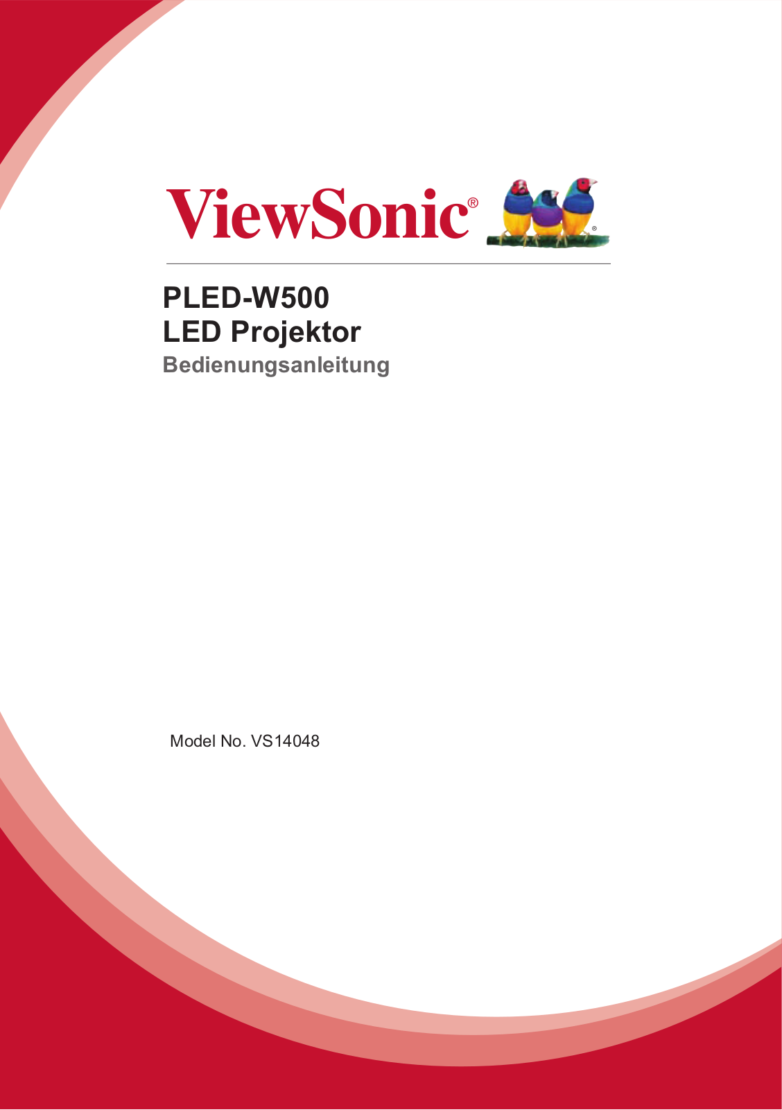 Viewsonic PLED-W500 User Manual