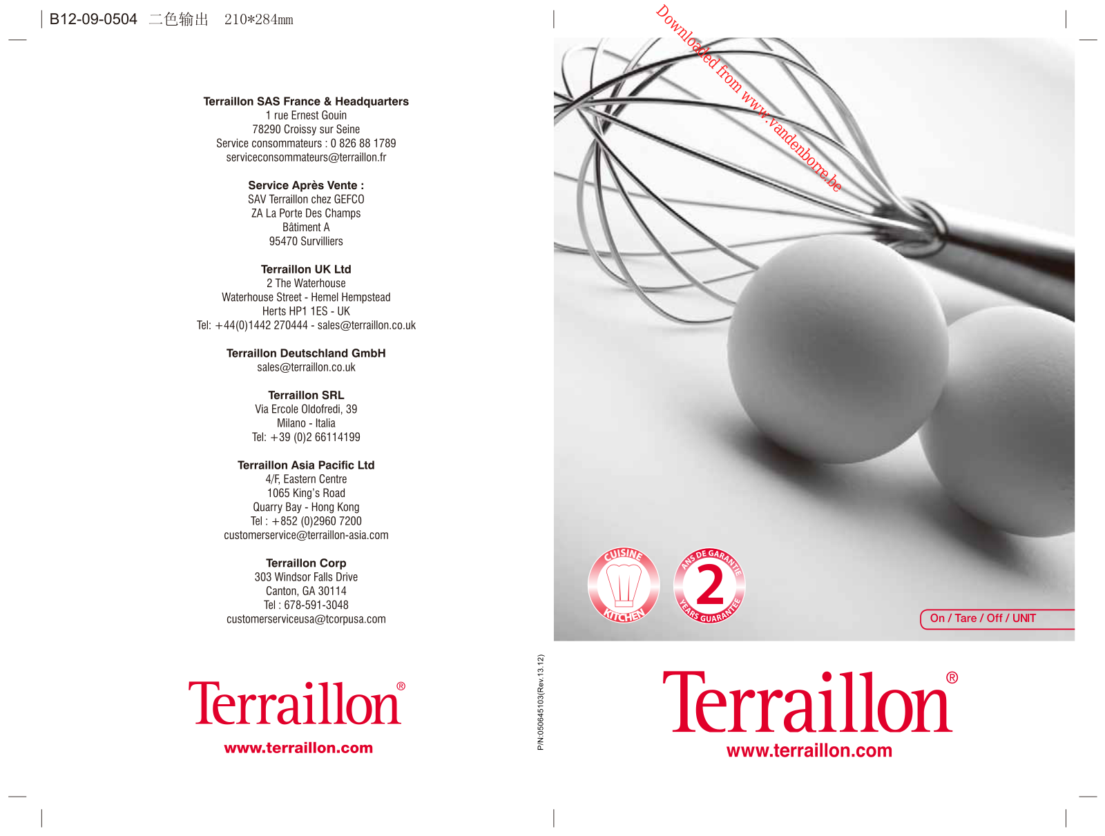 TERRAILLON NEO COOK User Manual