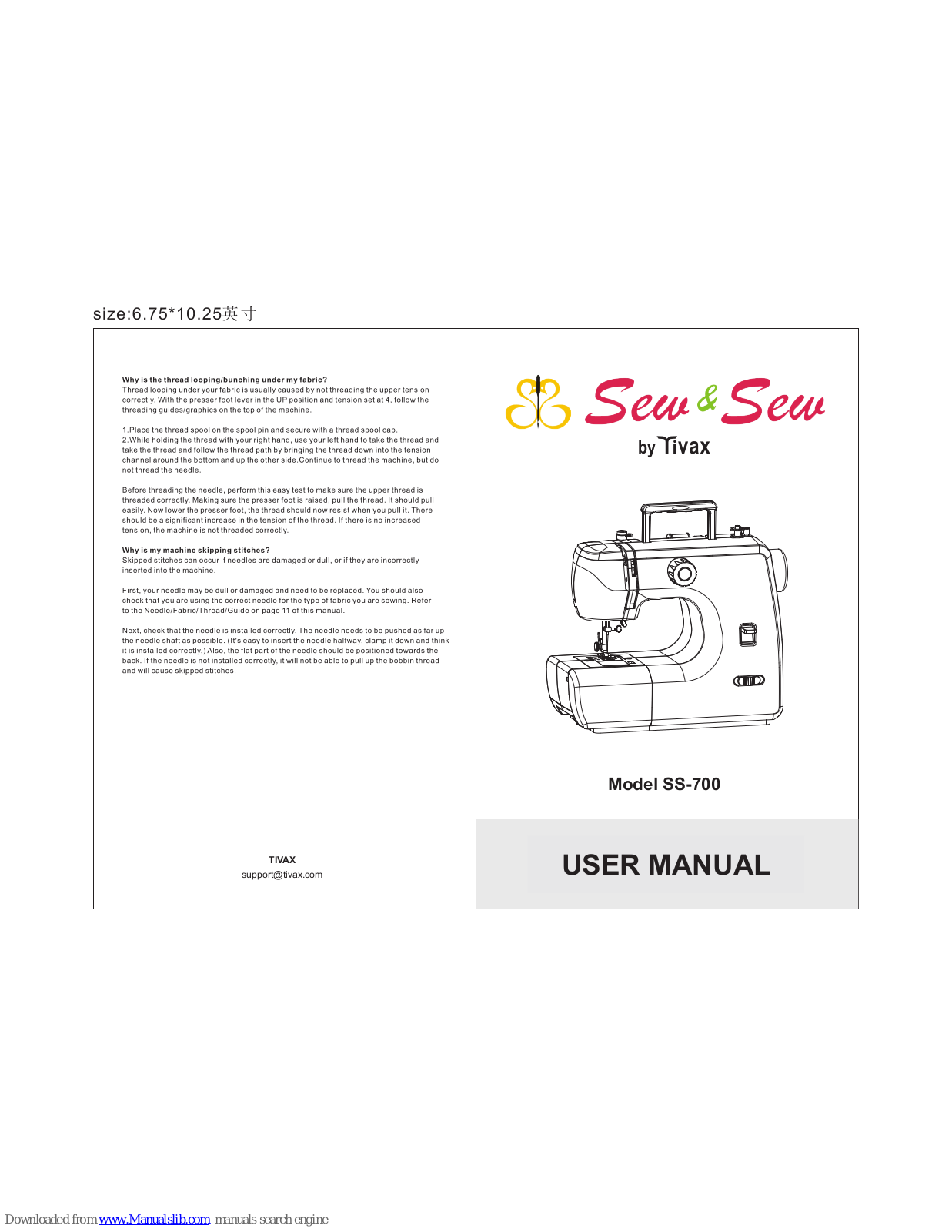 Tivax SS-700 User Manual - ManualMachine.com