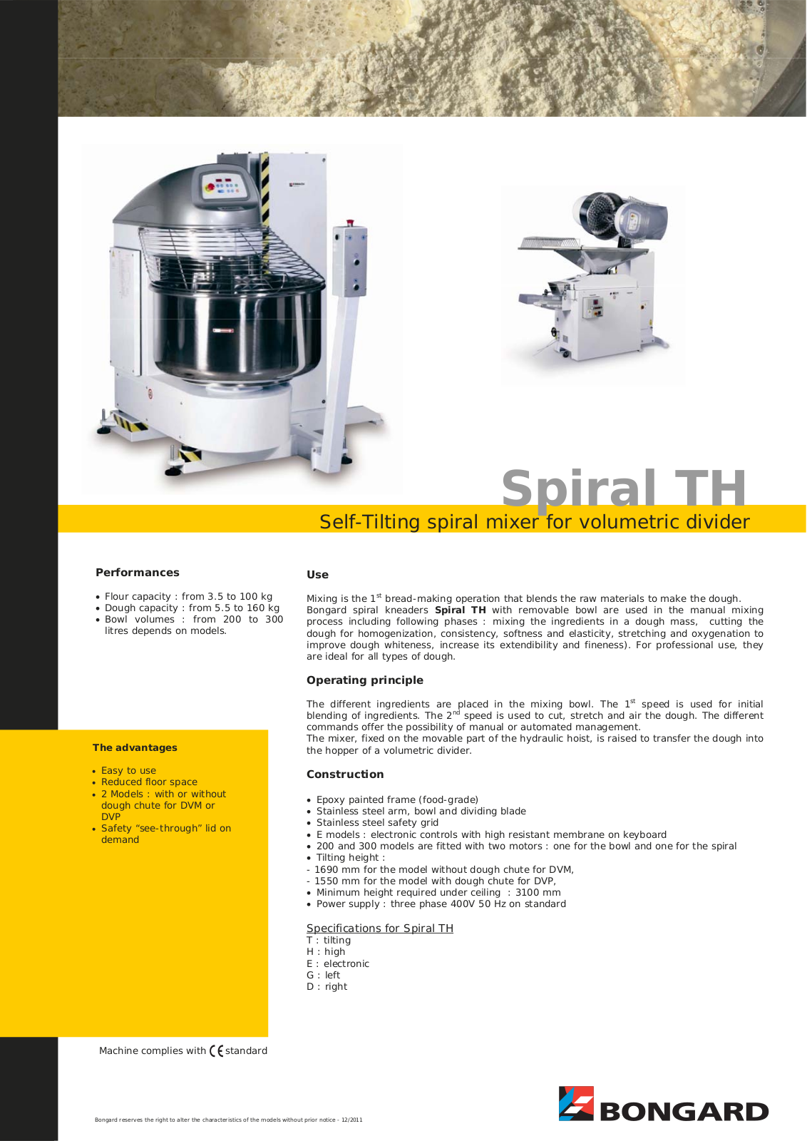 Bongard Spiral TH User Manual