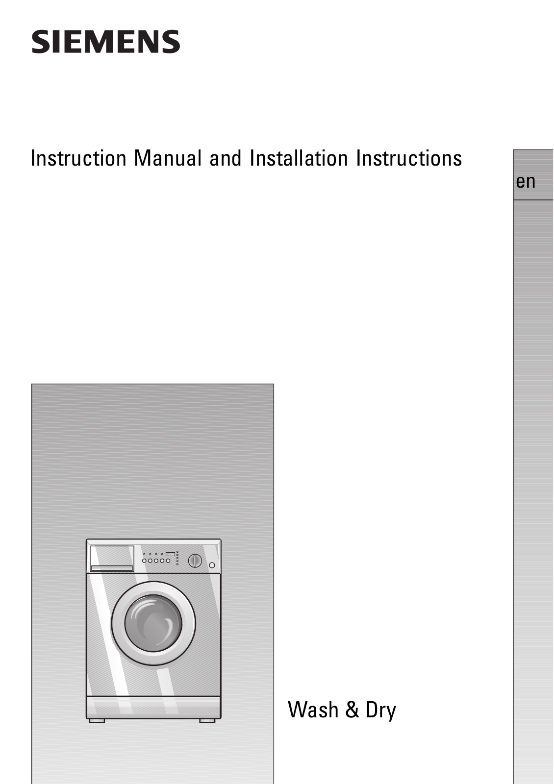 Siemens WDI1440EE User Manual