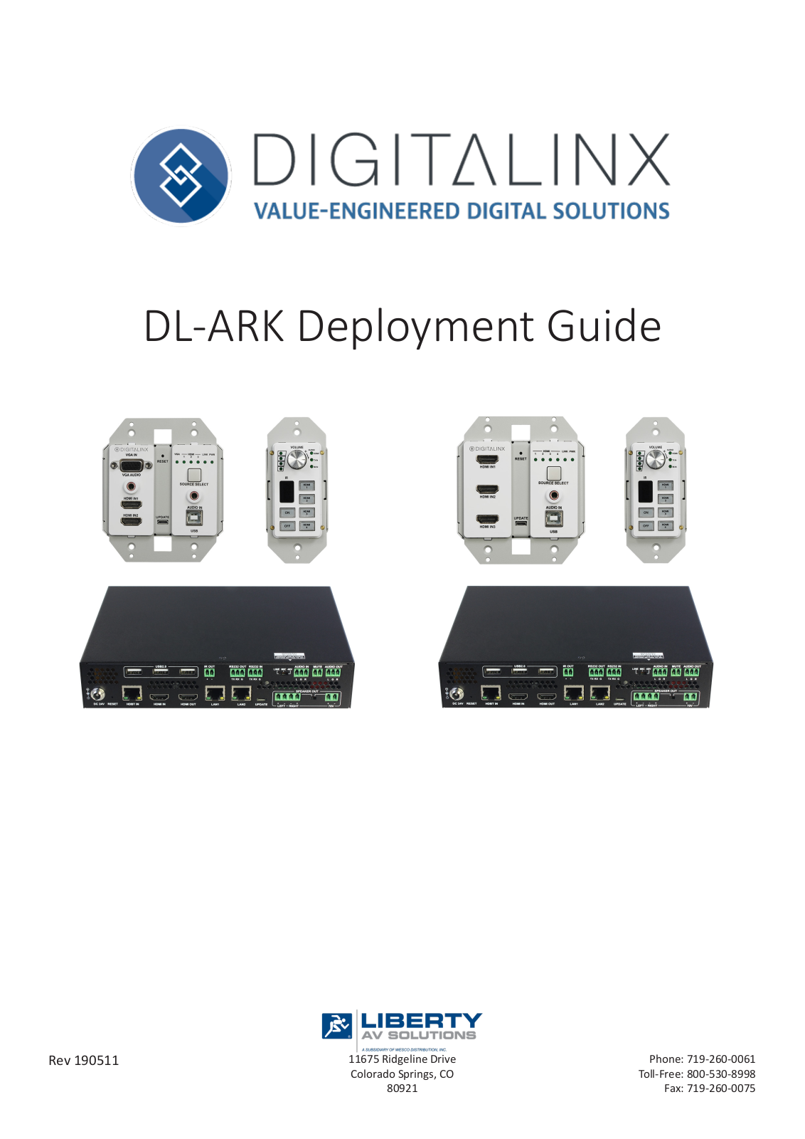 DigitaLinx DL-ARK Deployment Manual