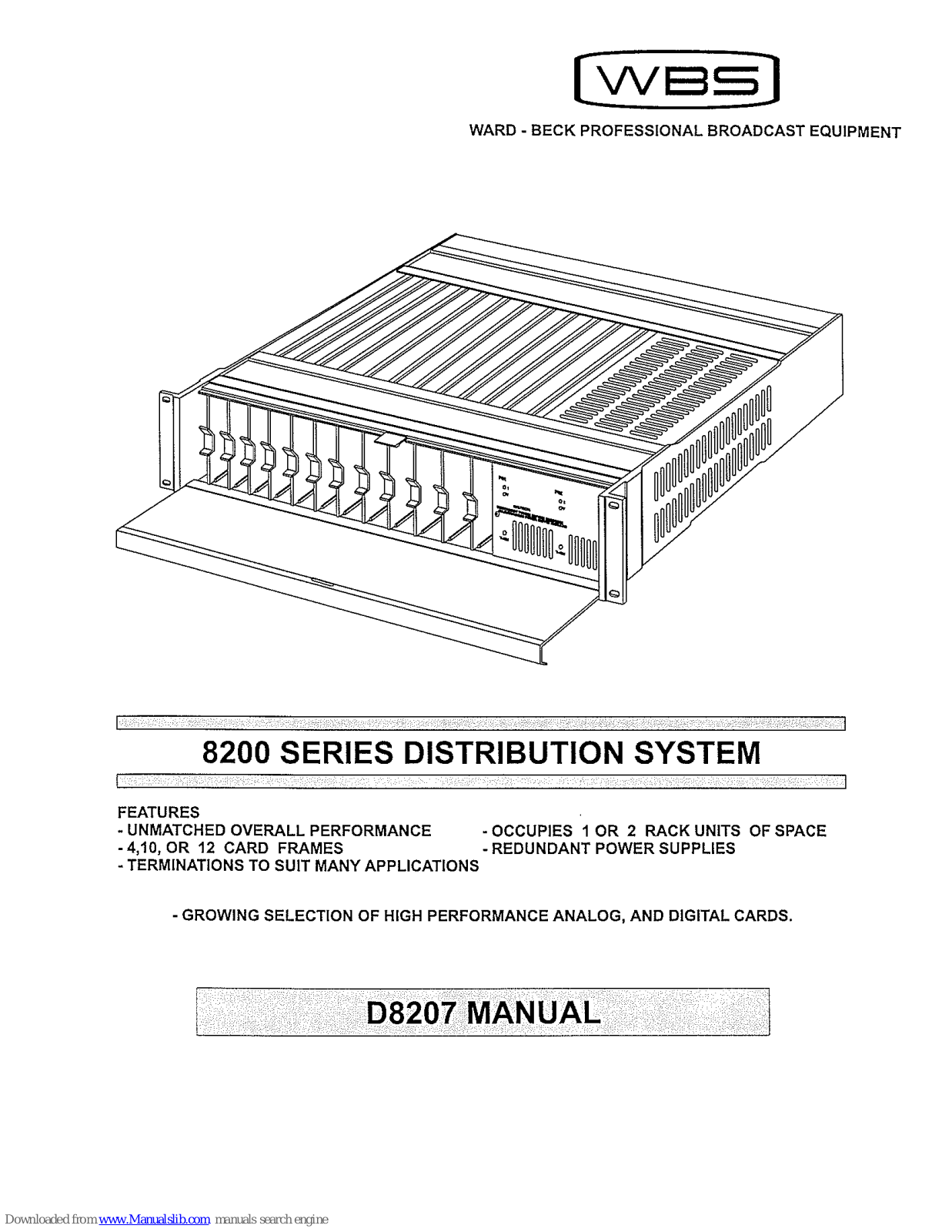 WBS D8207 User Manual - ManualMachine.com