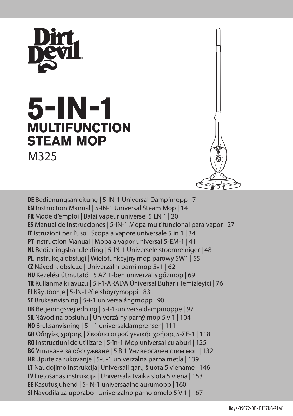 Dirt Devil M325 Service Manual