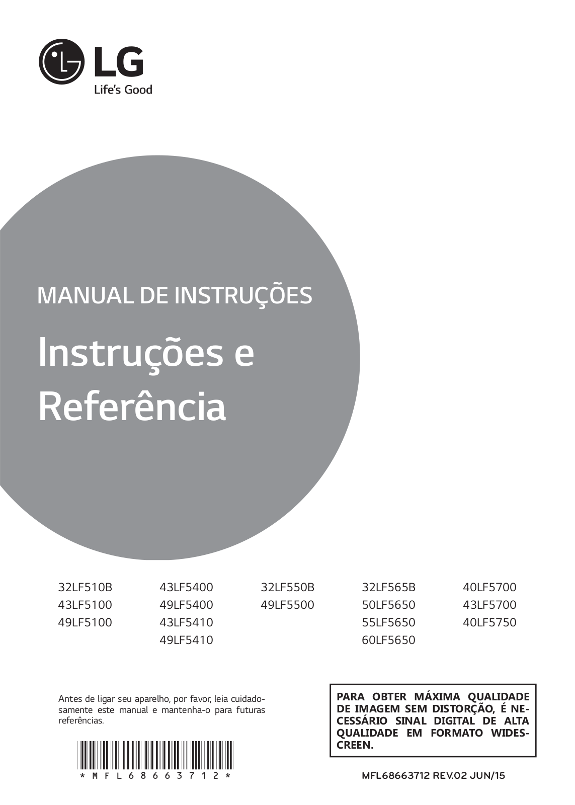 LG 40LF5750 User manual