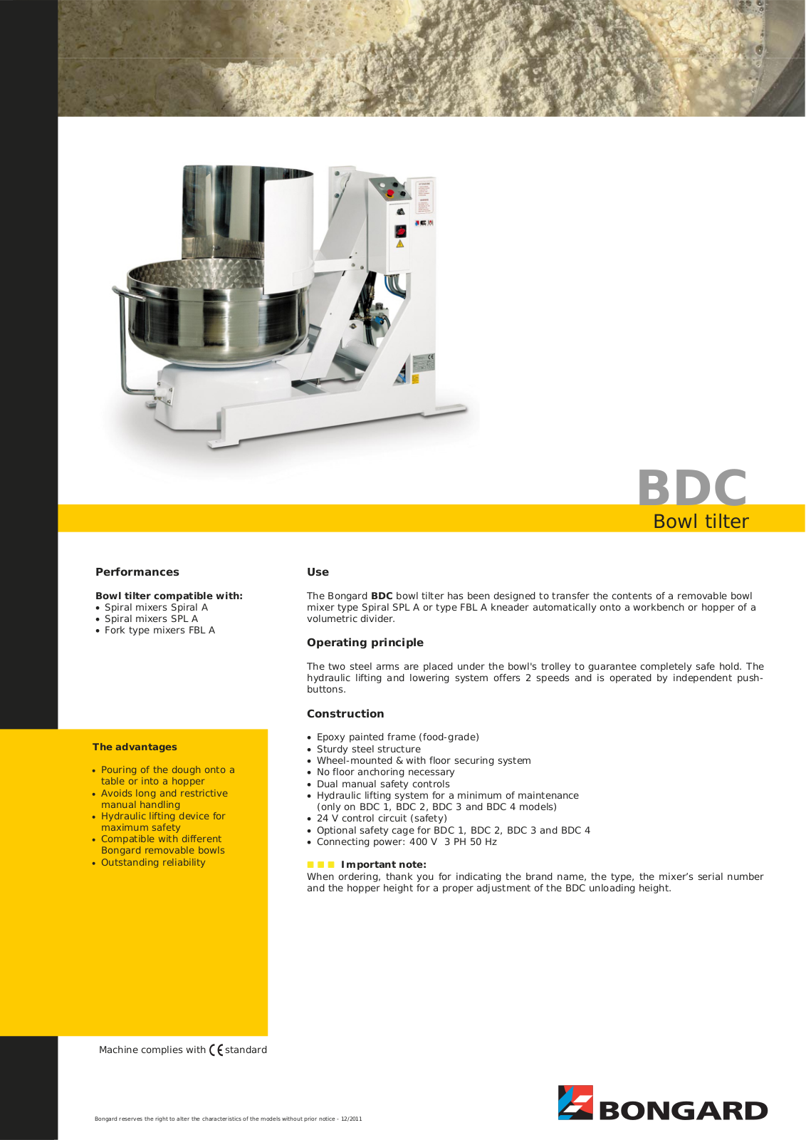 Bongard BDC User Manual