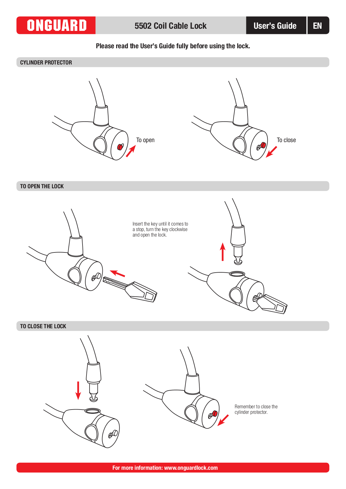 OnGuard 5502 User Manual