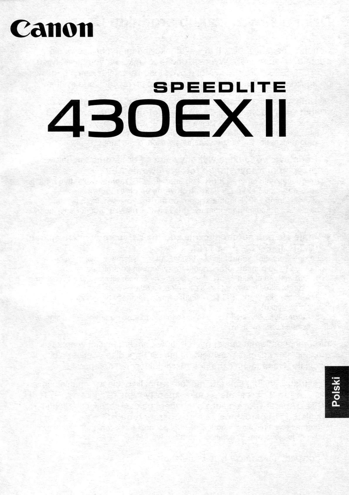 Canon SPEEDLITE 430 EX II User Manual