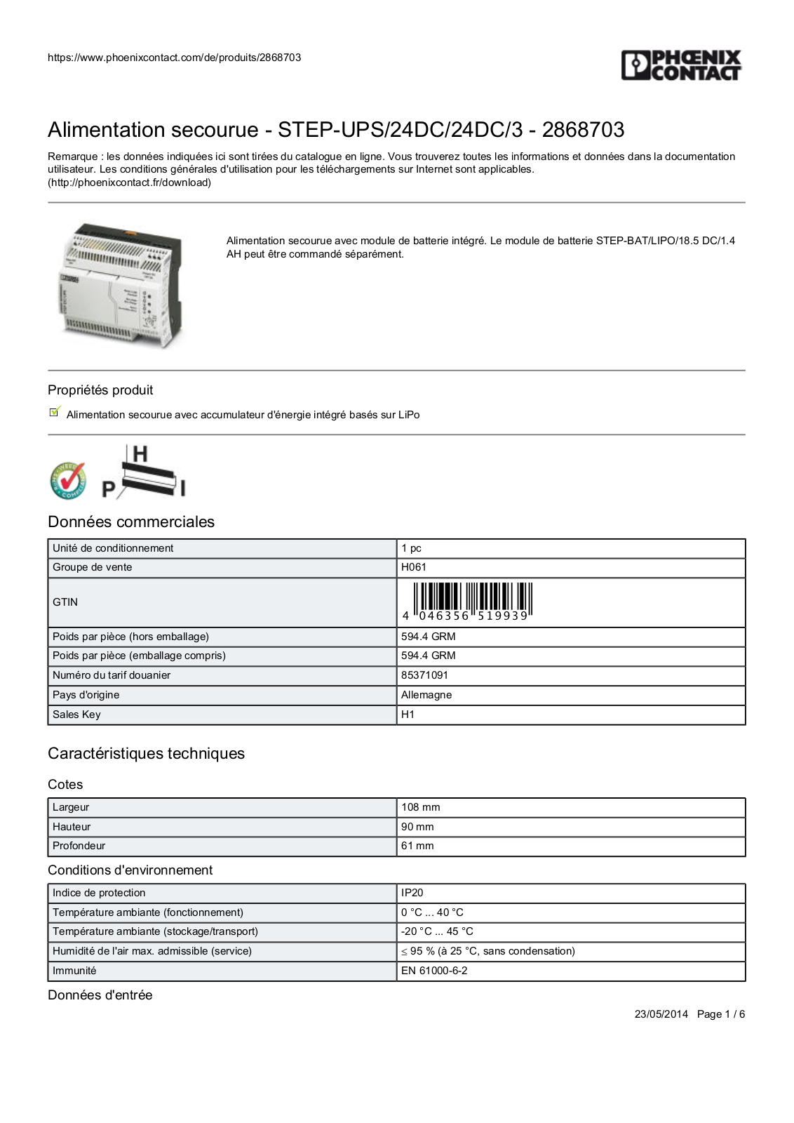Phoenix Contact STEP-UPS/24DC/24DC/3 User guide - ManualMachine.com