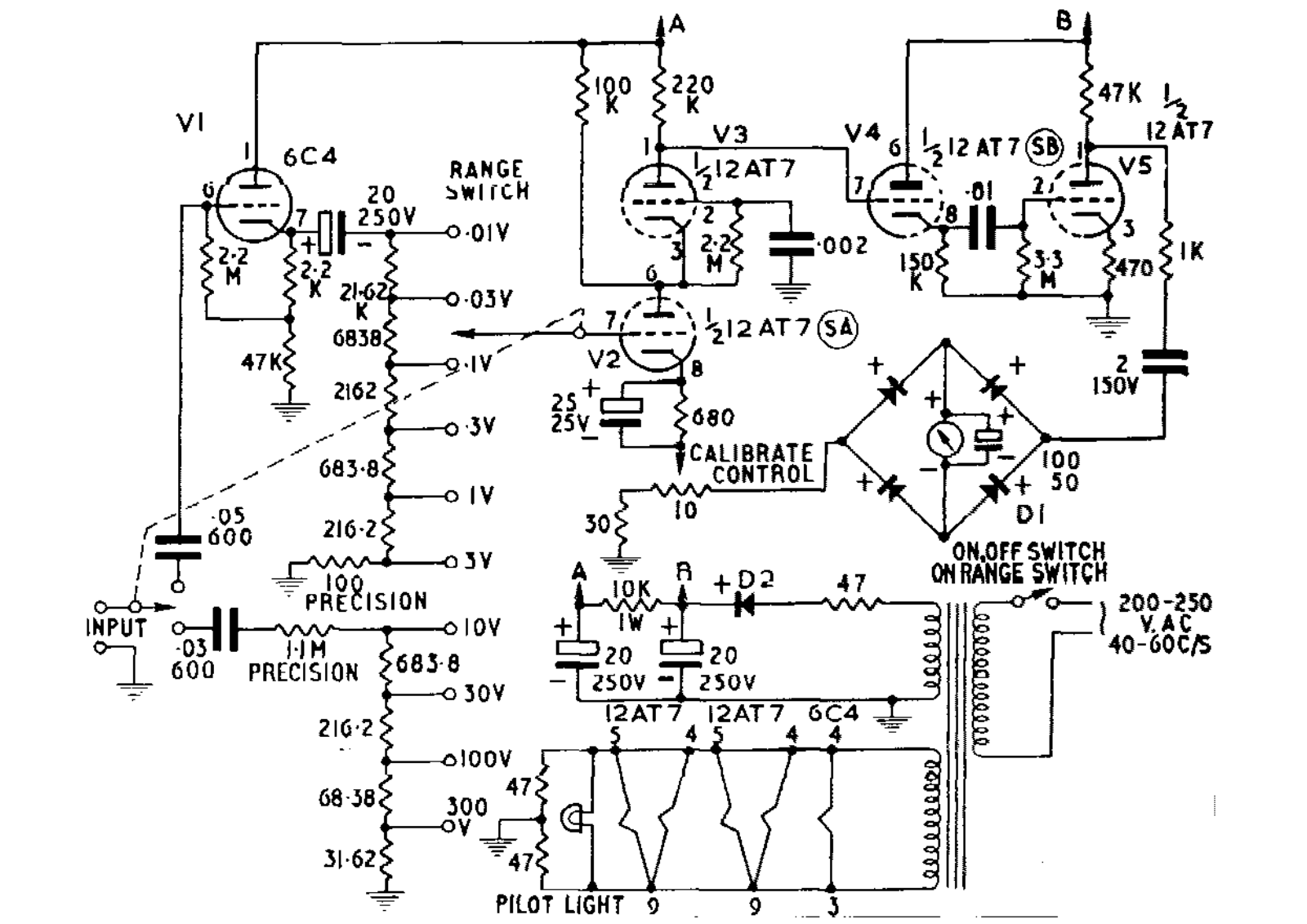 Heathkit AV-3U Schematic