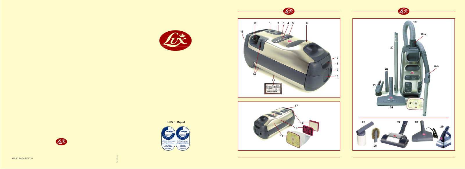 Lux LUX1 FL User Manual