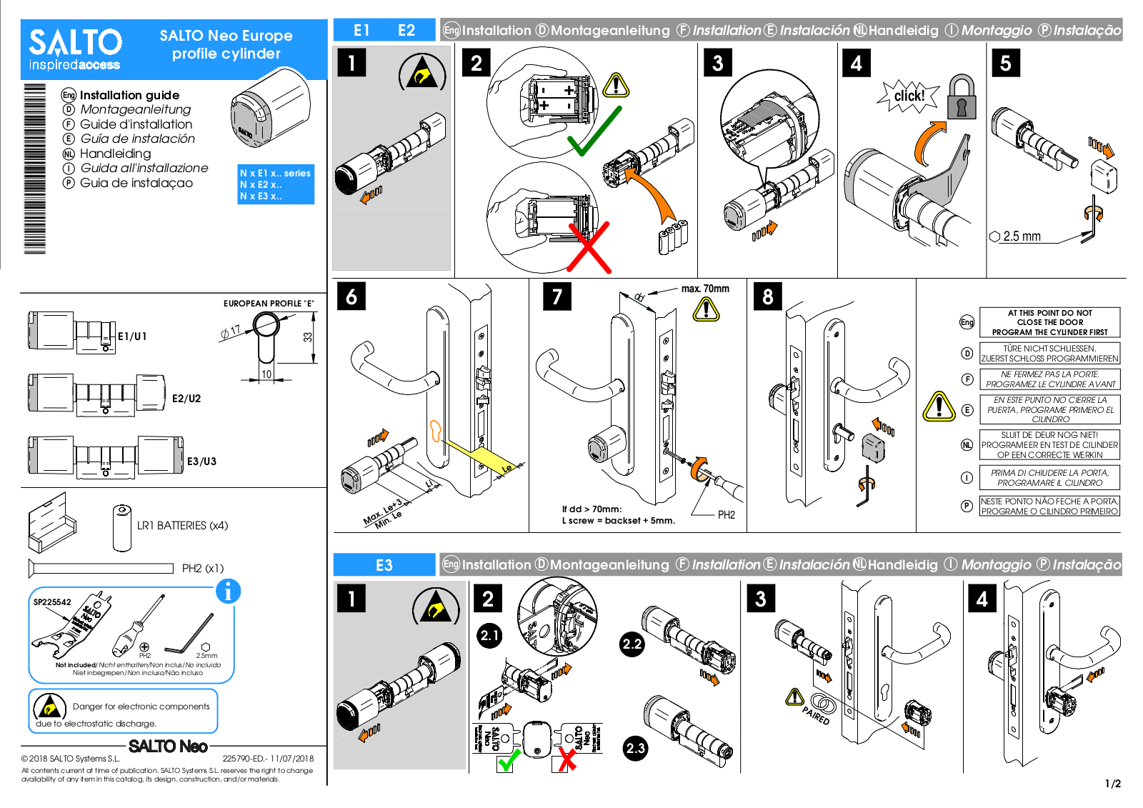 Salto Systems S L N0B User Manual