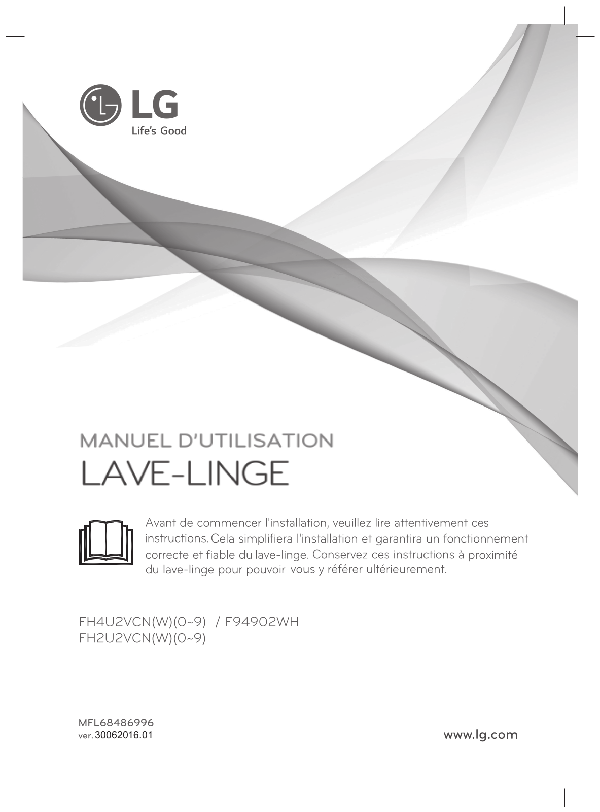 LG F94902WH User manual