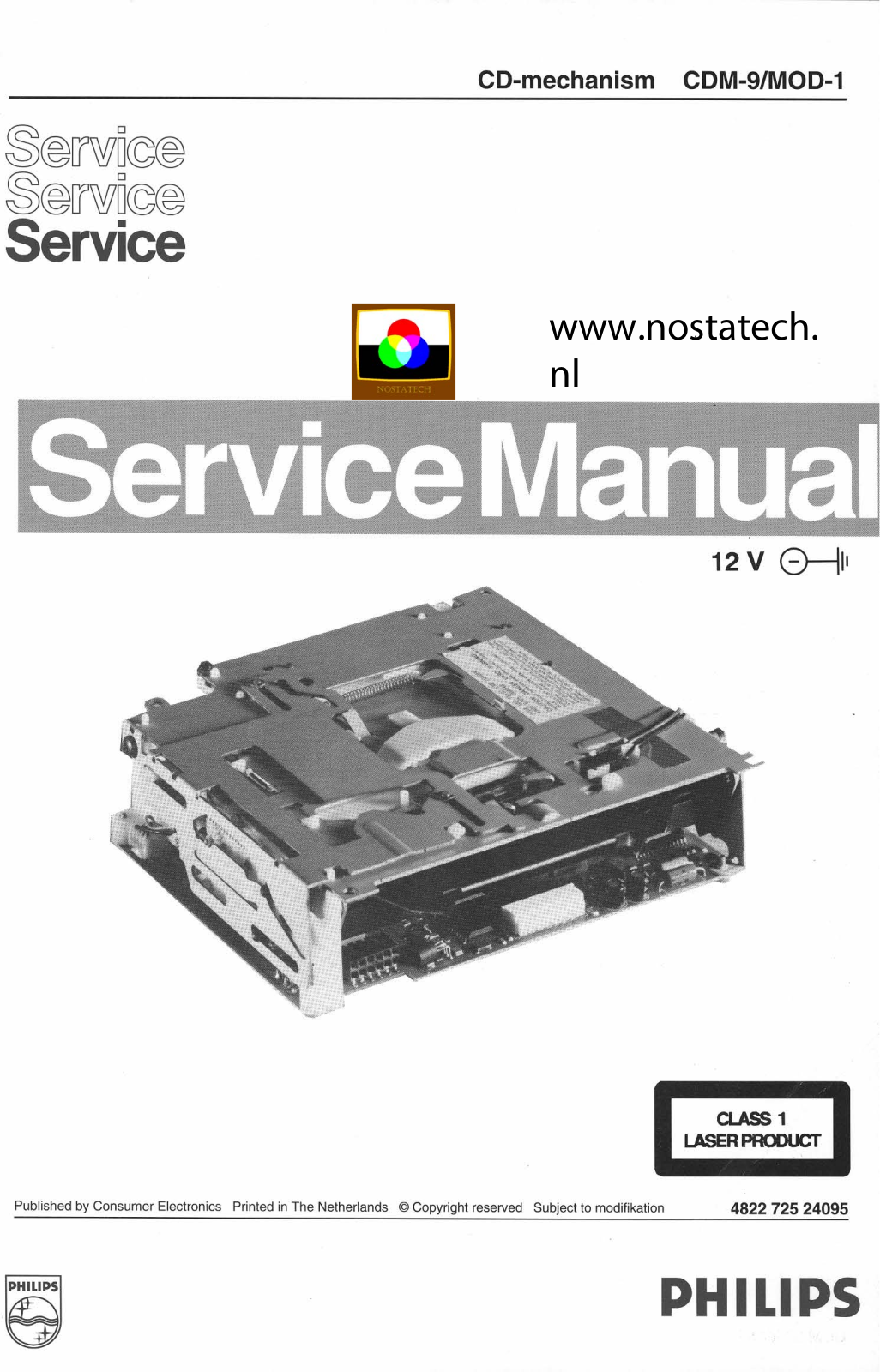 Philips CDM-9-MOD-1 Service Manual