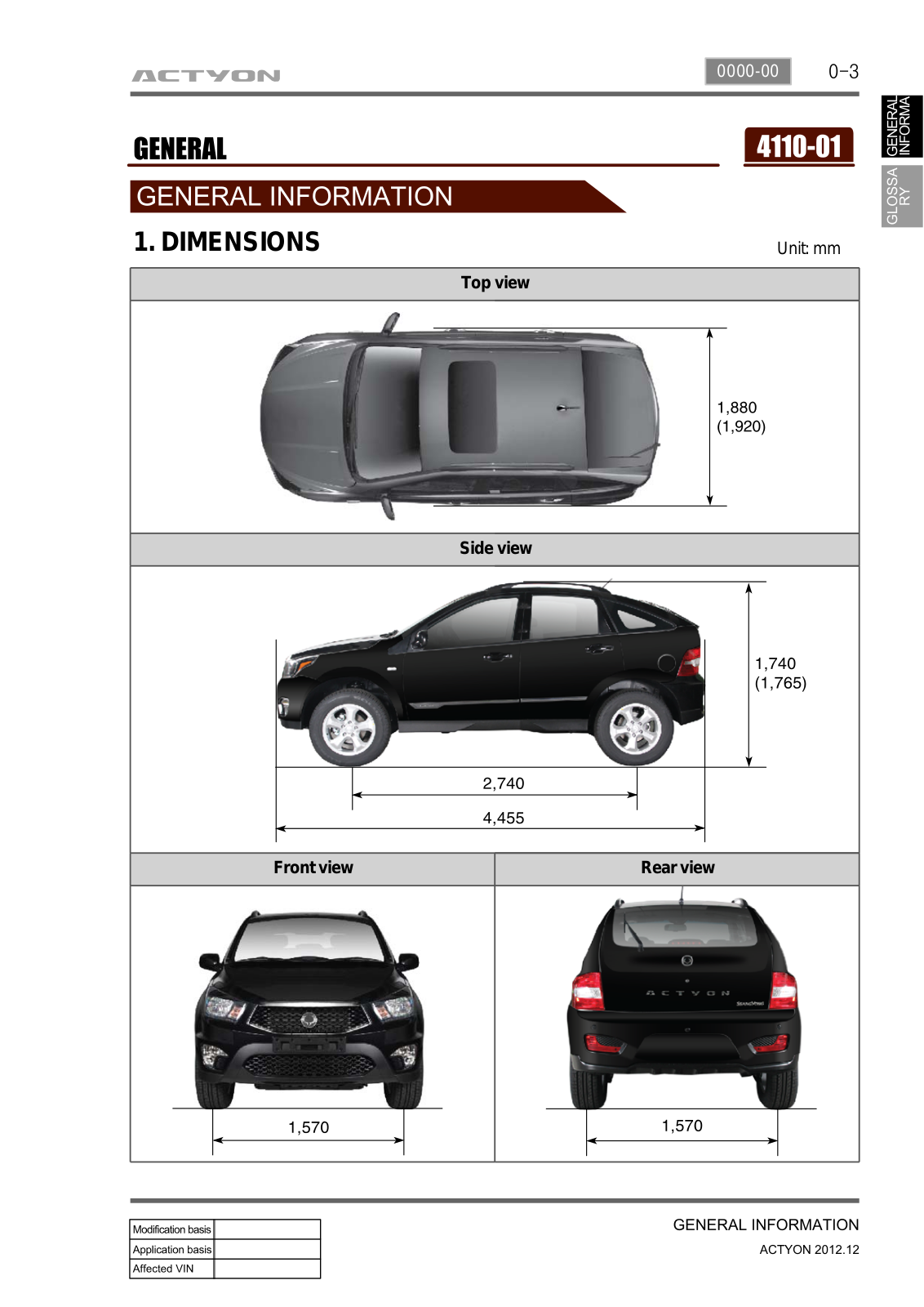 Ssangyong Actyon 2012 User Manual