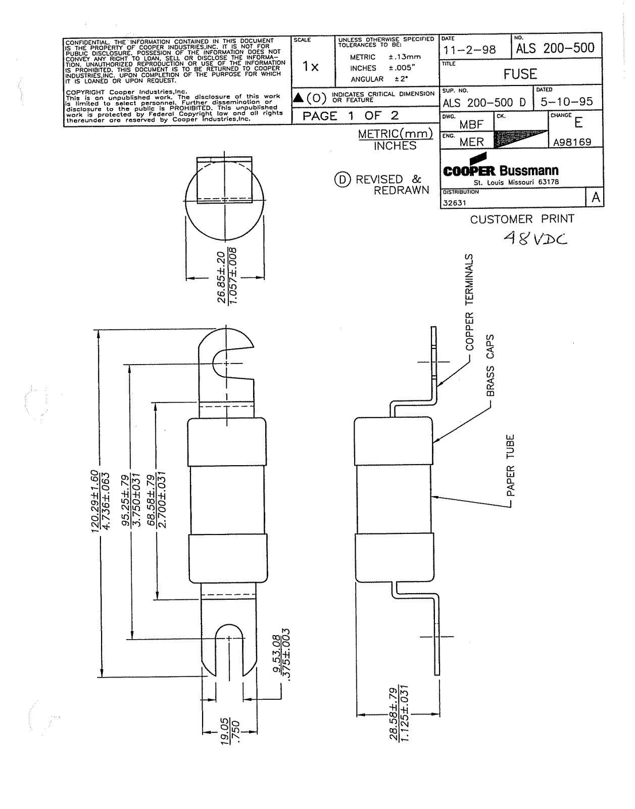 Bussmann ALS Data Sheet