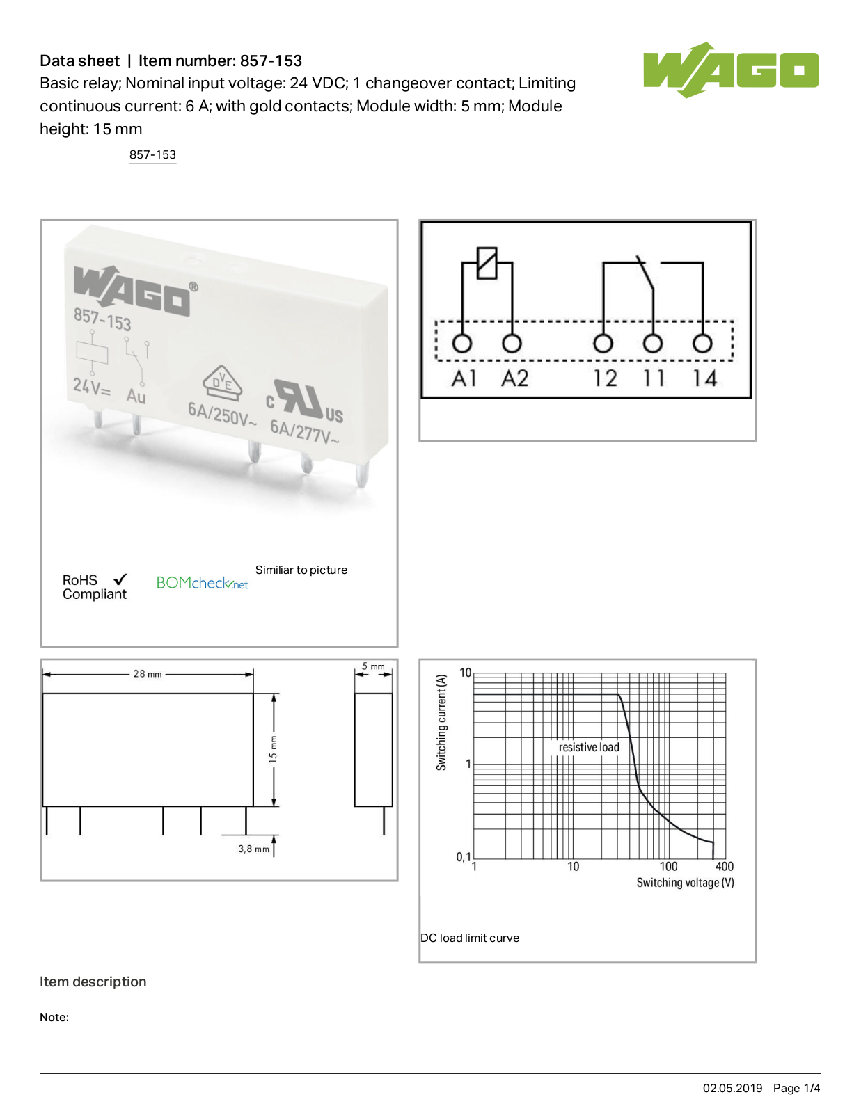 Wago 857-153 Data Sheet - ManualMachine.com