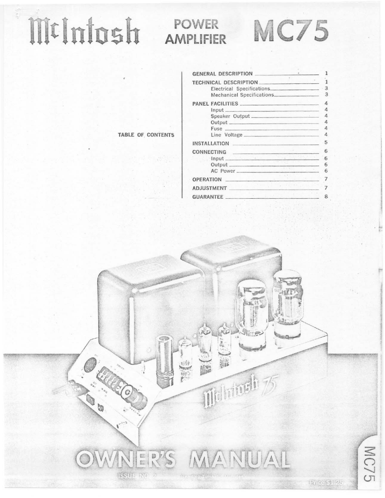 Electro-voice MC75 User Manual