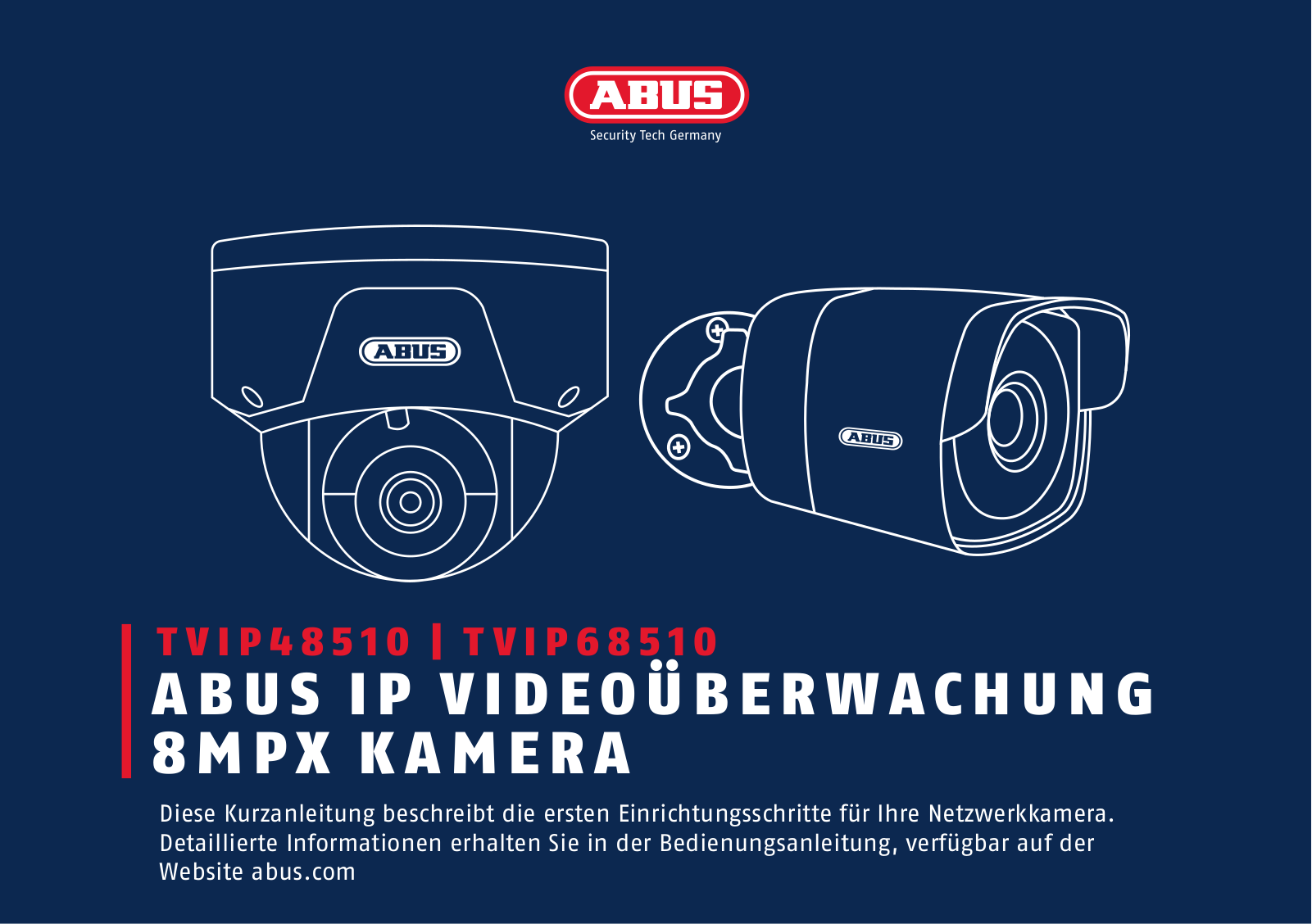 ABUS TVIP68510, TVIP48510 User guide