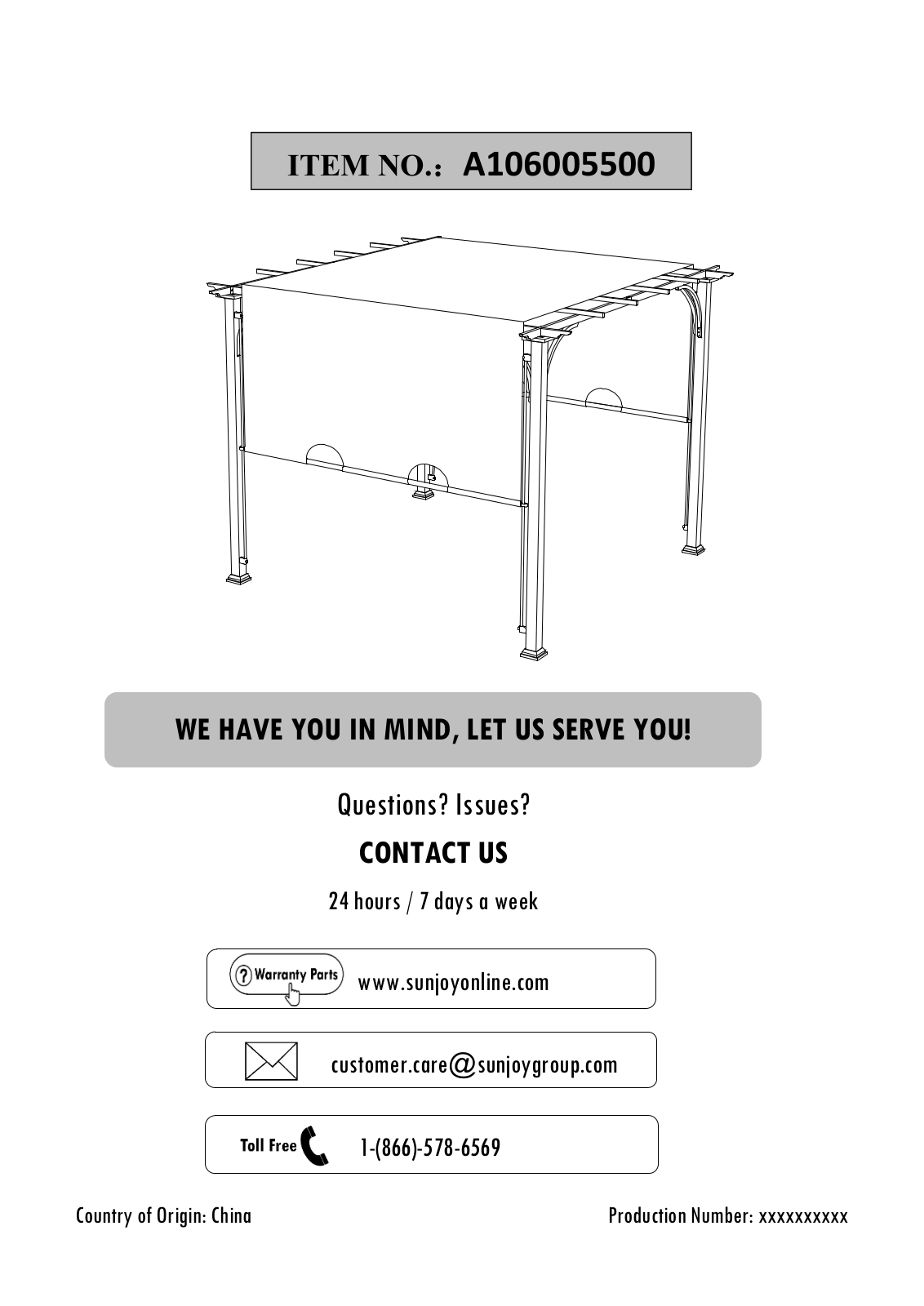 Sunjoy LKJP2921 Owner Manual - ManualMachine.com