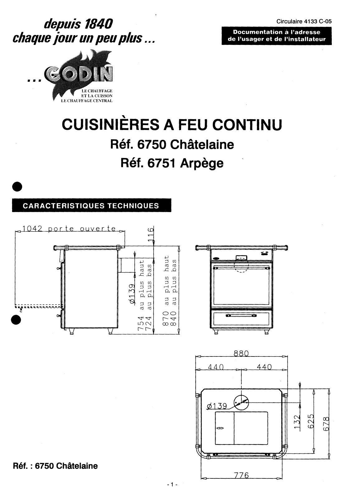 GODIN 6750, 6751 User Manual - ManualMachine.com