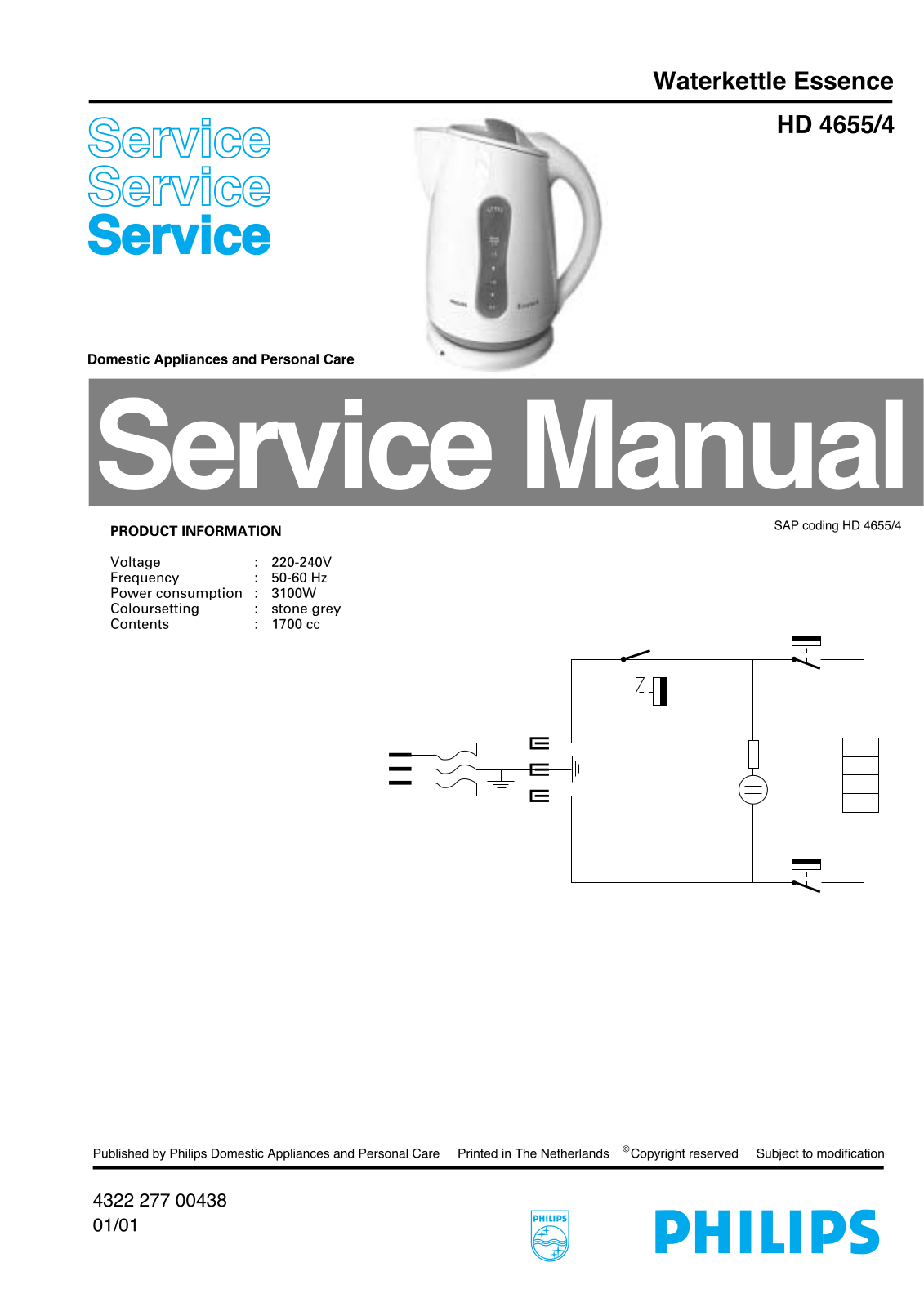 Philips HD46554 Service Manual