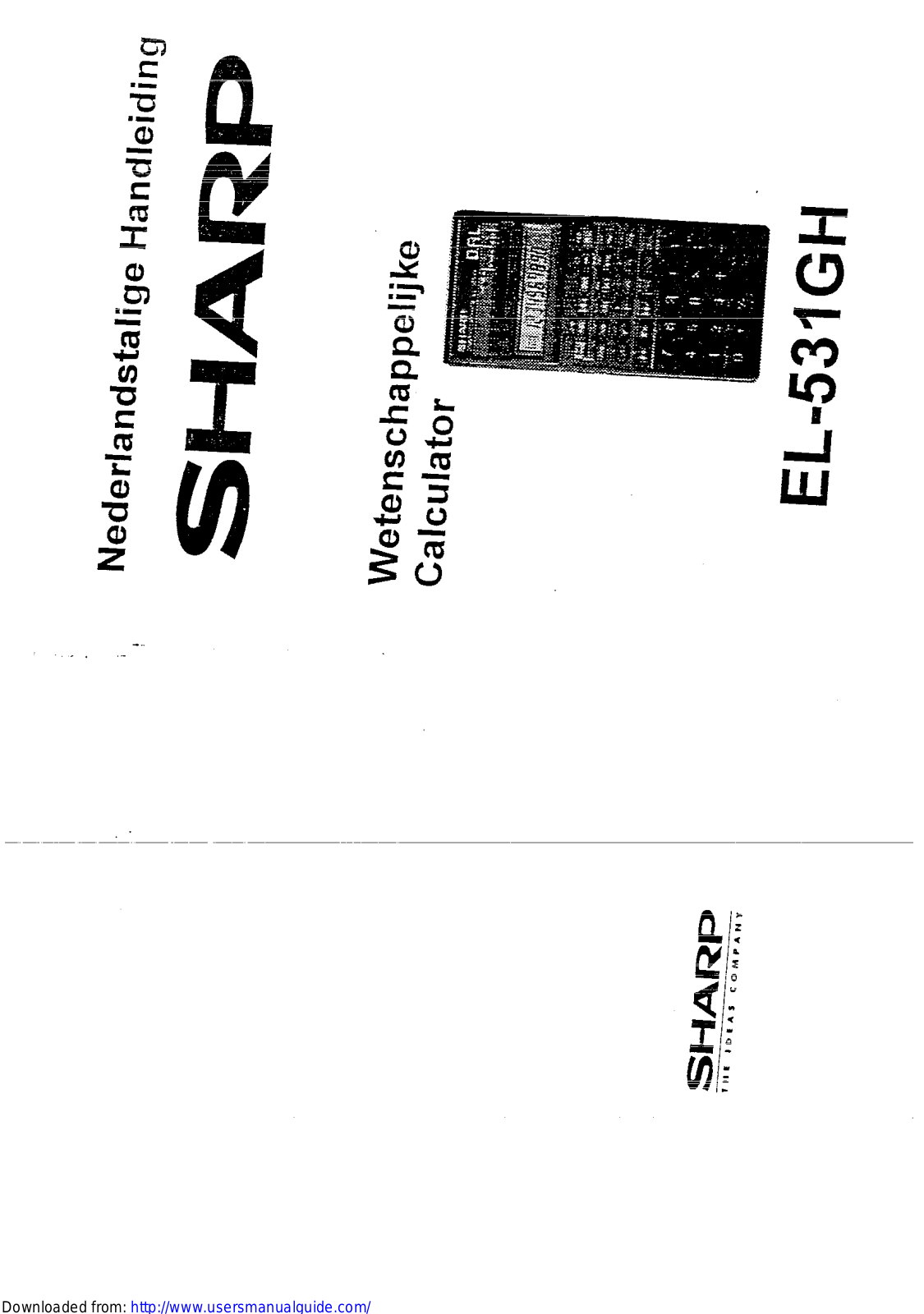 SHARP EL-531GH User Manual