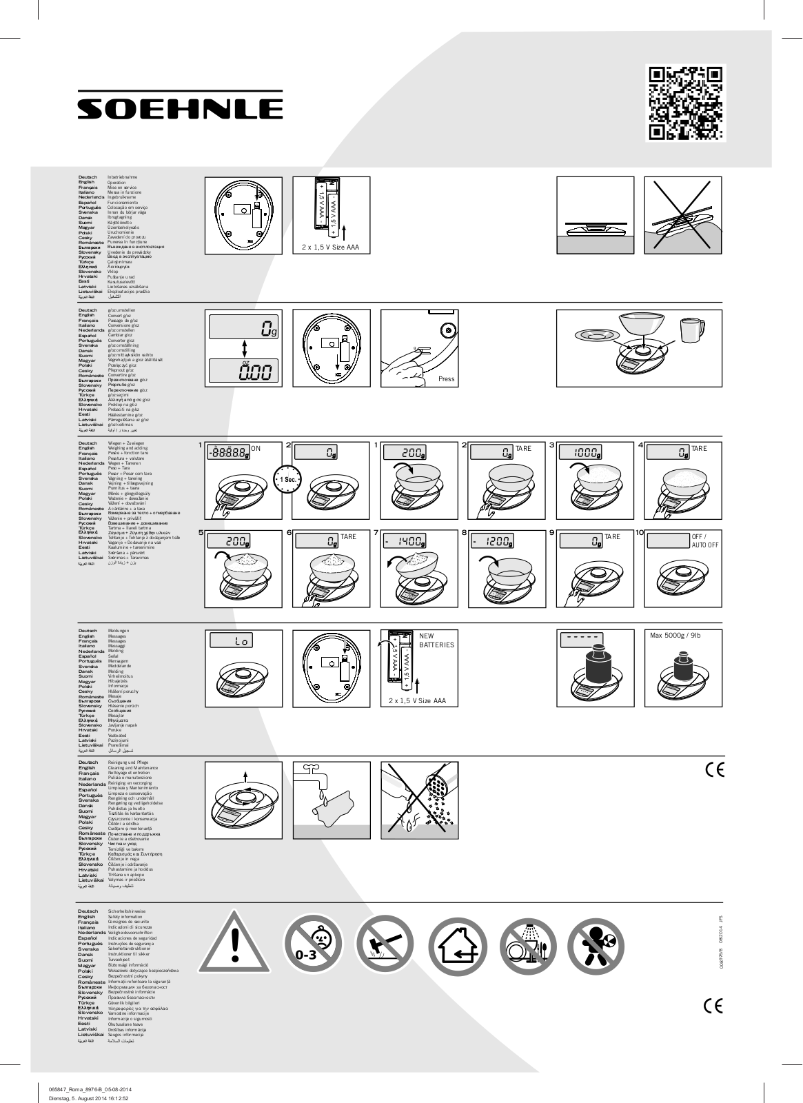 Soehnle Roma User Guide