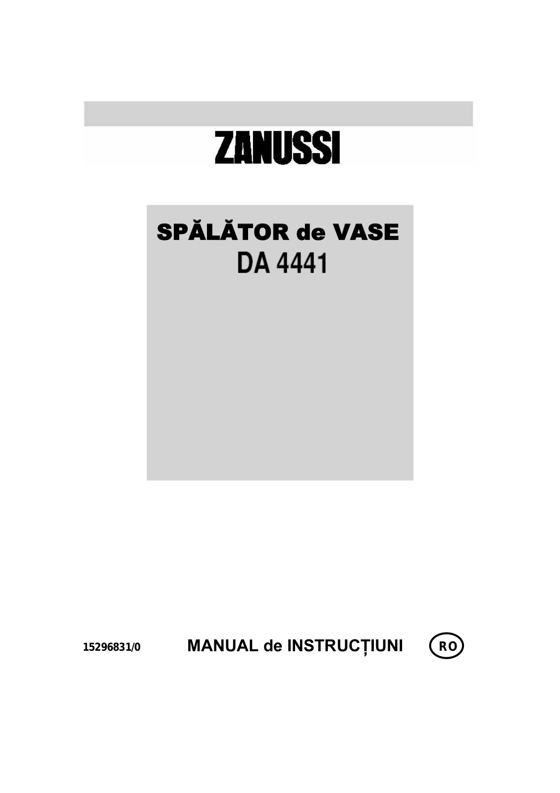 Zanussi DA4441 User Manual