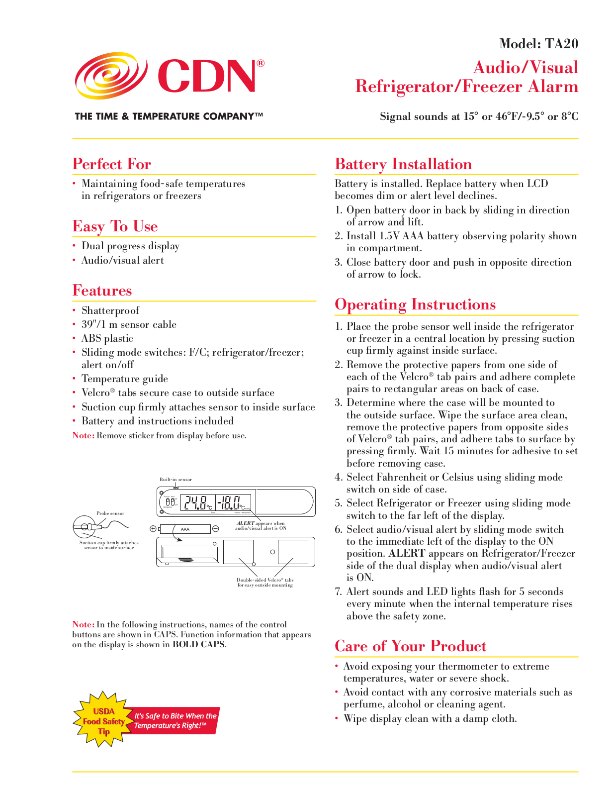 CDN TA20 User Manual