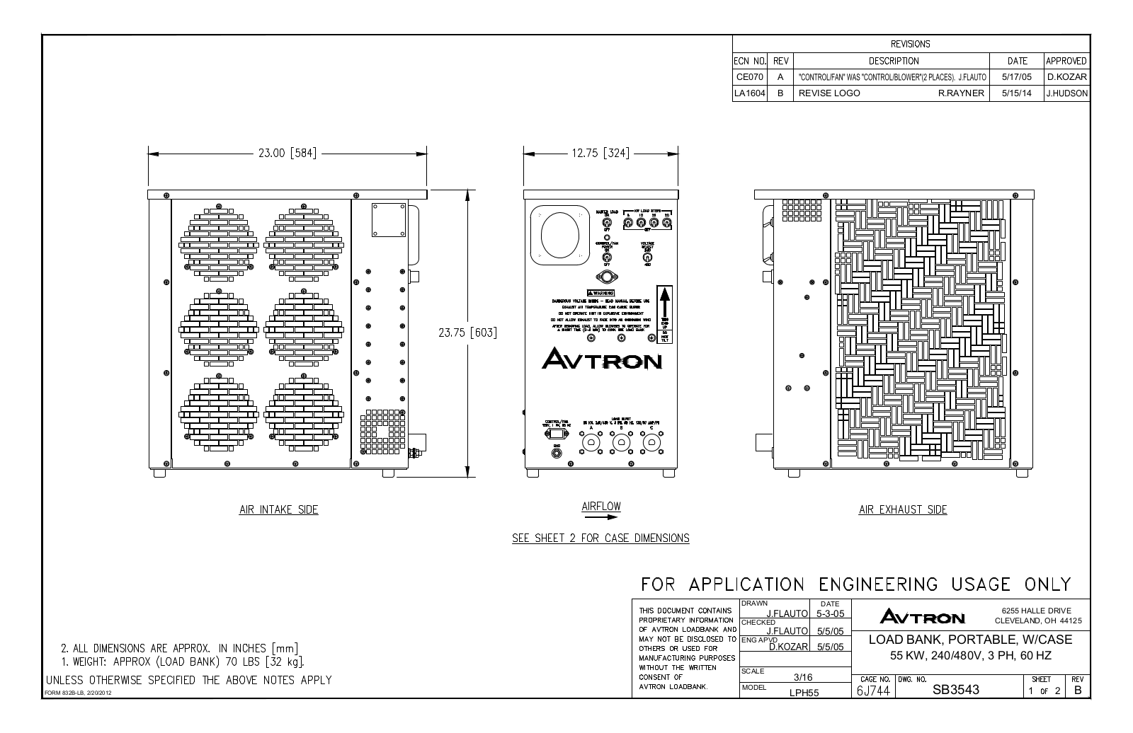 Emerson 25-75 KW, 55-75 KW Diagrams and Drawings