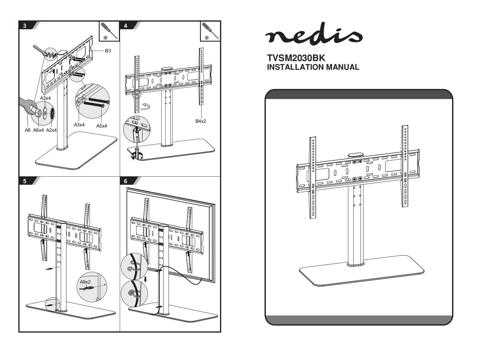 Nedis TVSM2030BK User Manual