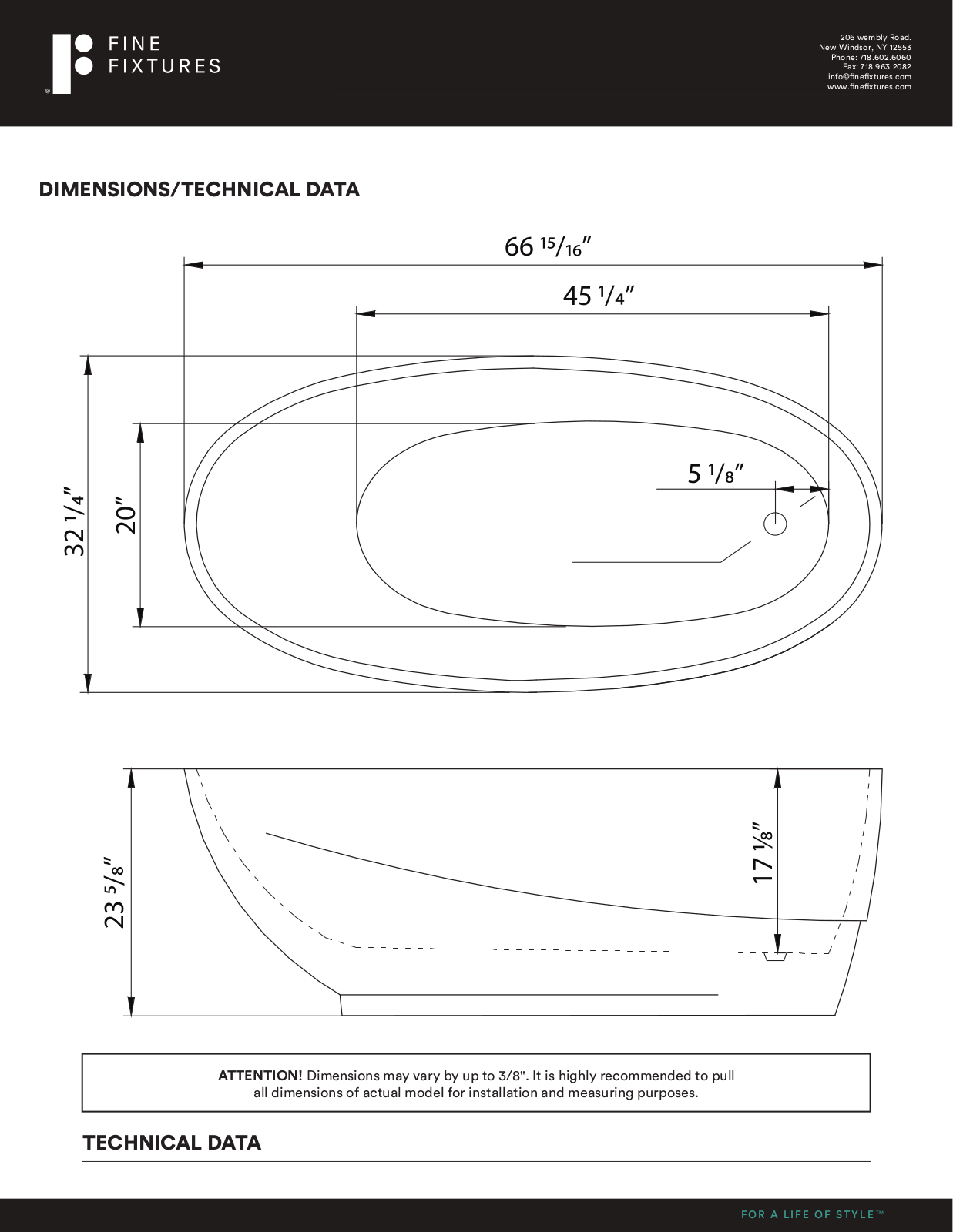 Fine Fixtures EAFK1133 Specifications - ManualMachine.com