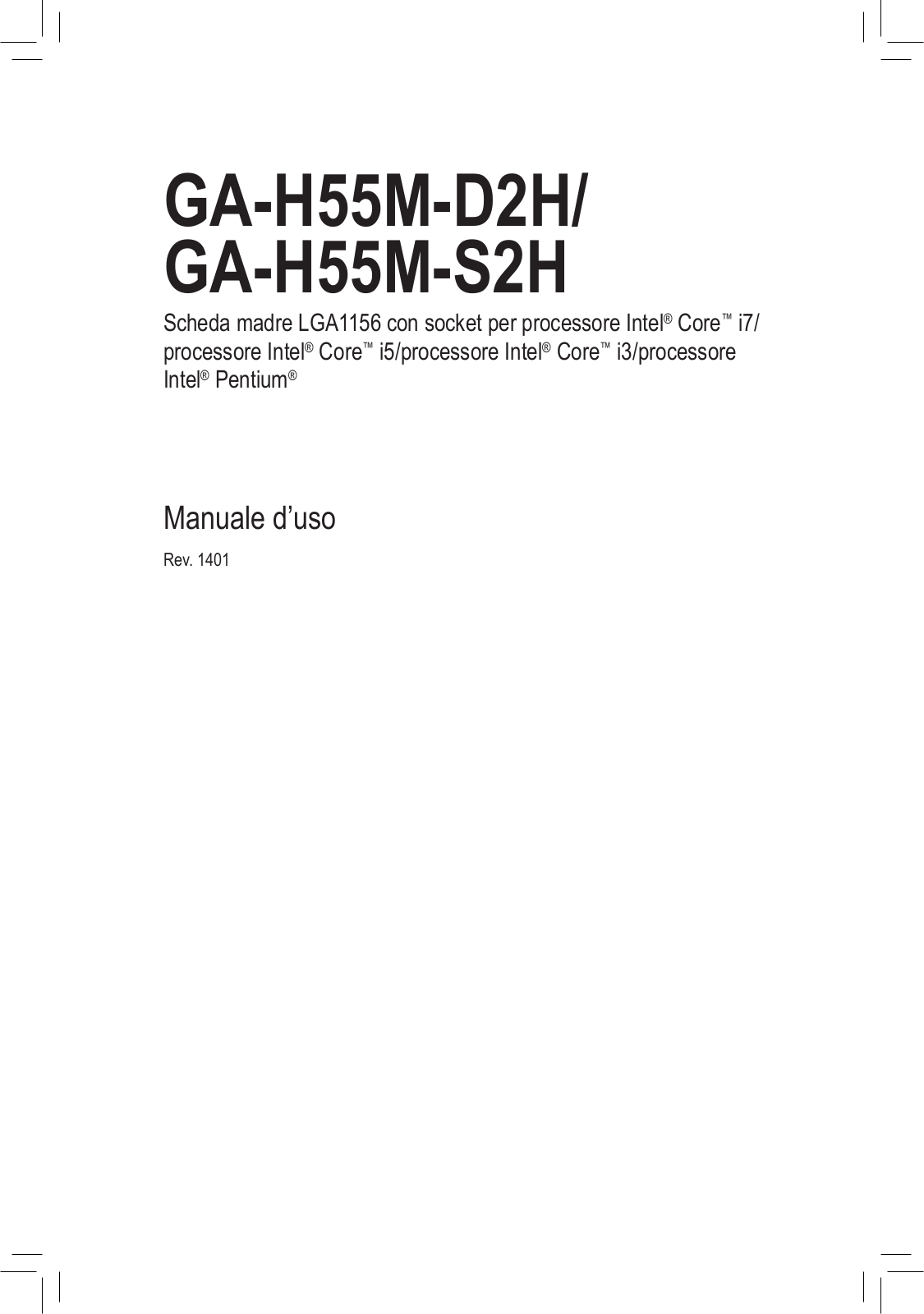 Gigabyte GA-H55M-D2H User Manual