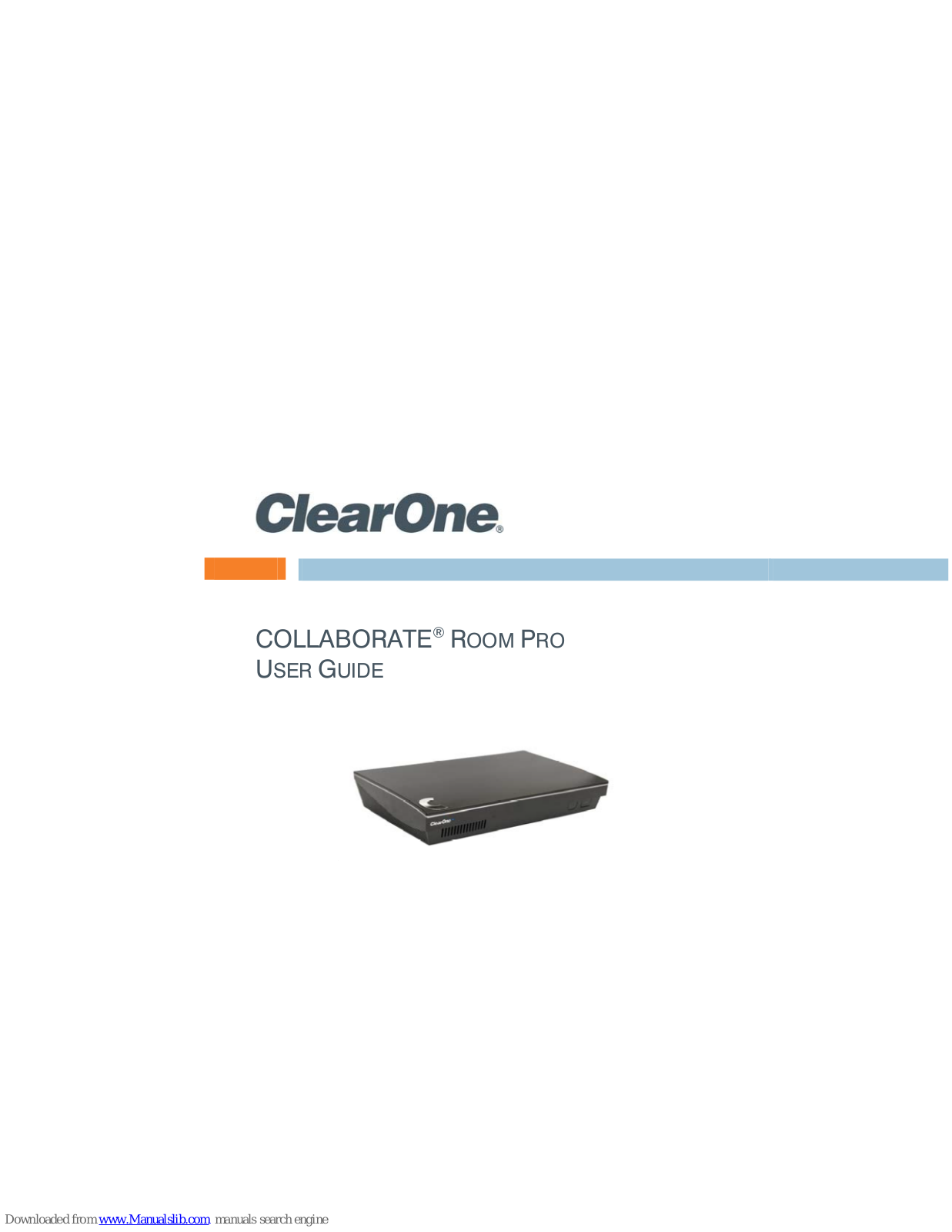 ClearOne COLLABORATE ROOM PRO User Manual - ManualMachine.com