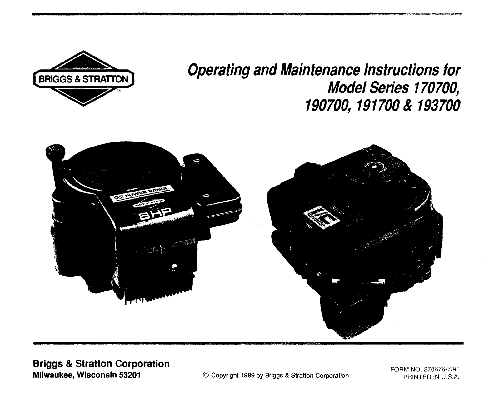 white L8 operators Manual