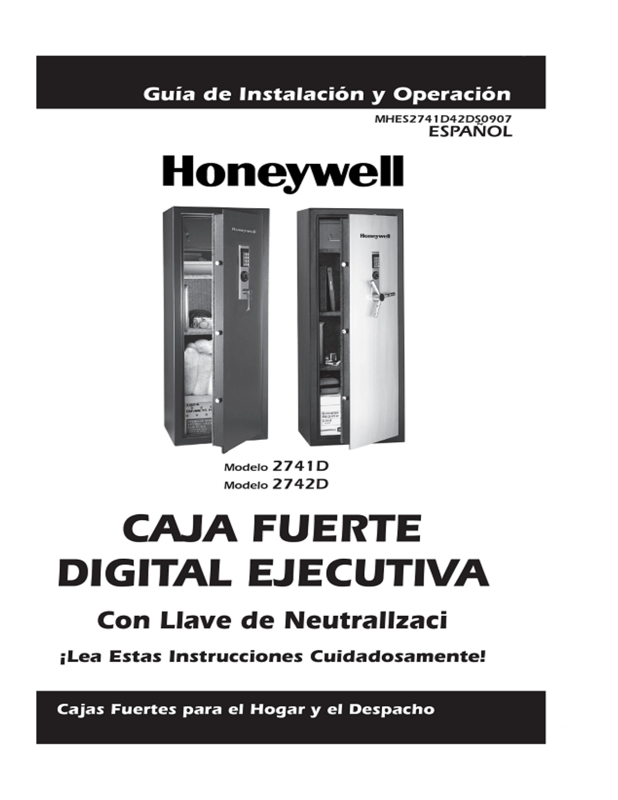 Honeywell 2742D, 2741D User Manual