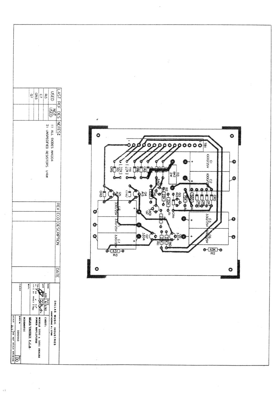 Crest 5000, 5001 Schematic