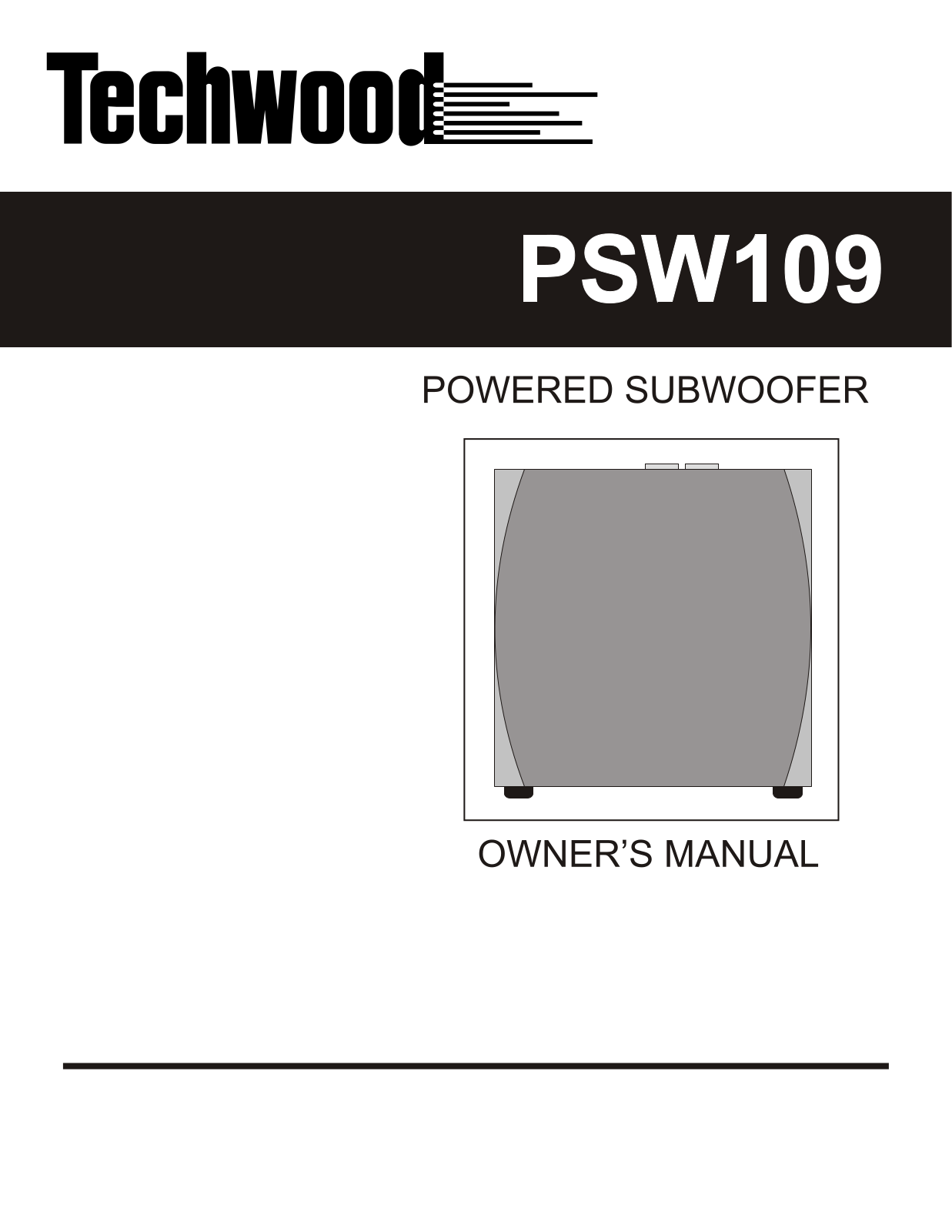 Techwood PSW109 User Manual