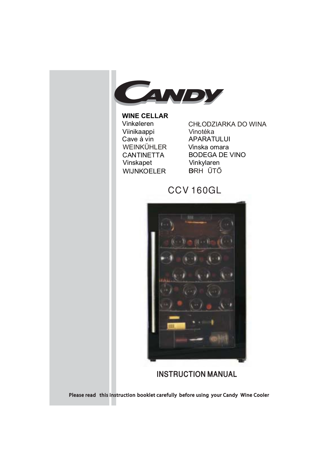 Candy CCV 160 GL User Manual