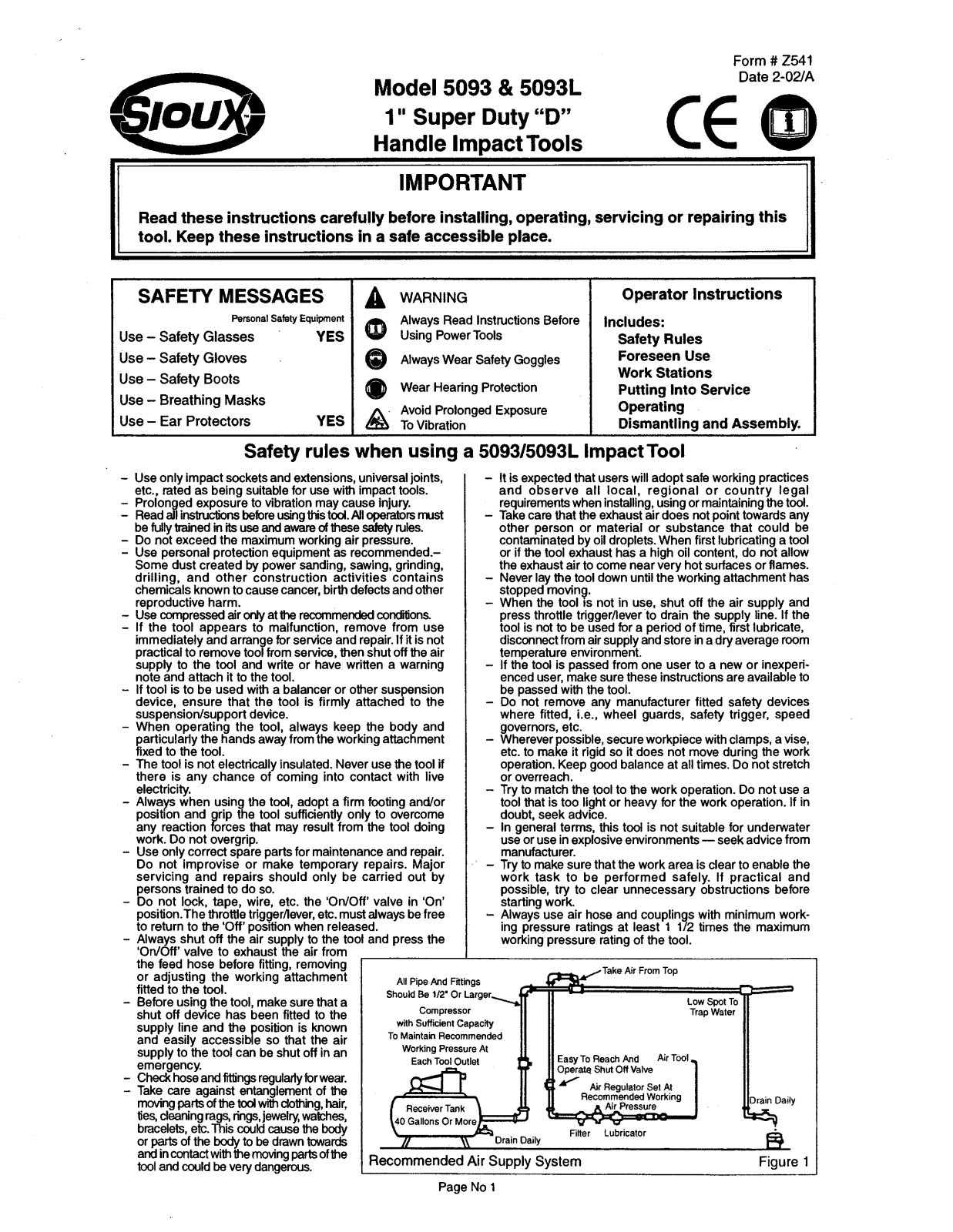 Sioux Tools 5093L, 5093 User Manual - ManualMachine.com