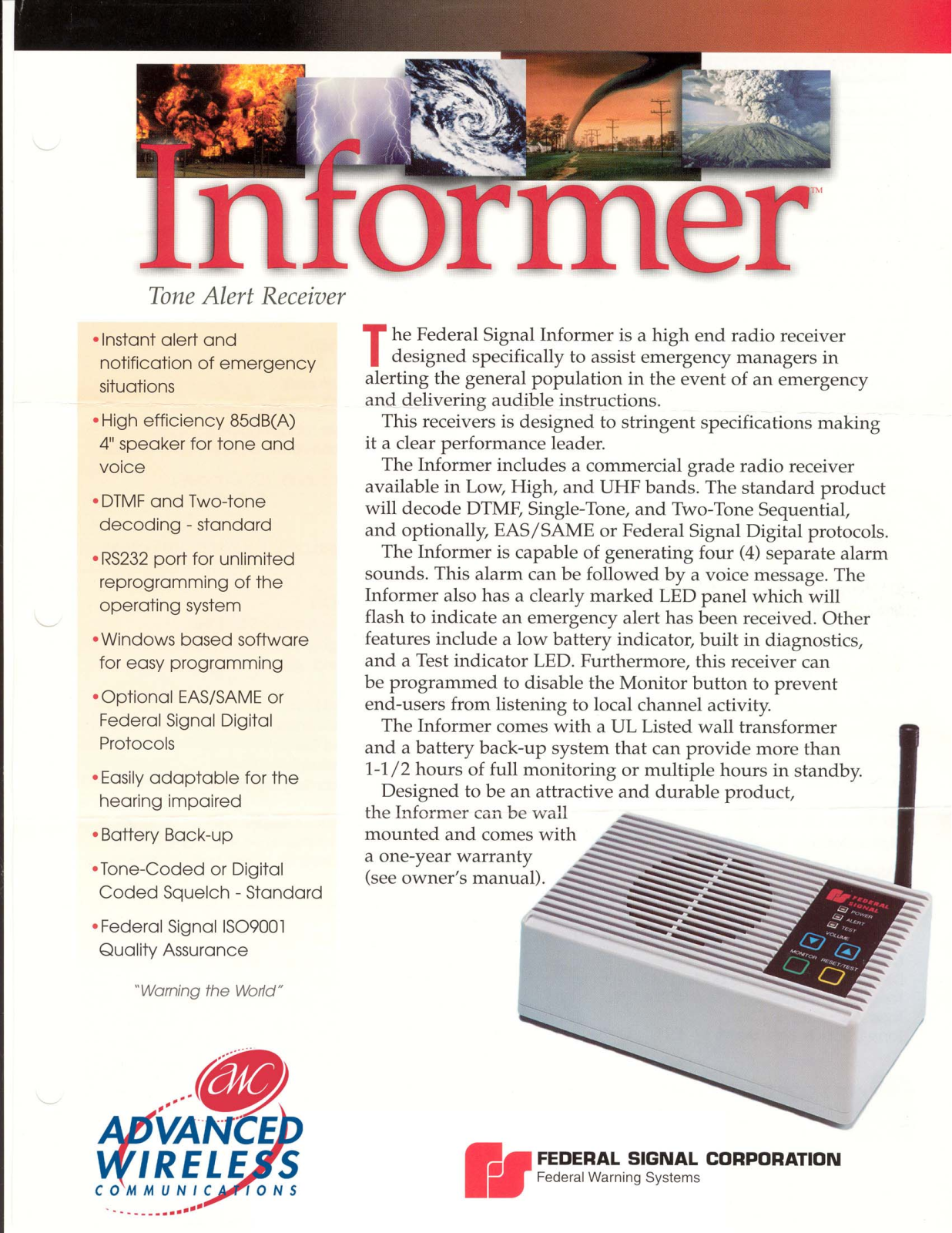 Advanced Wireless Solutions Informer User Manual - ManualMachine.com