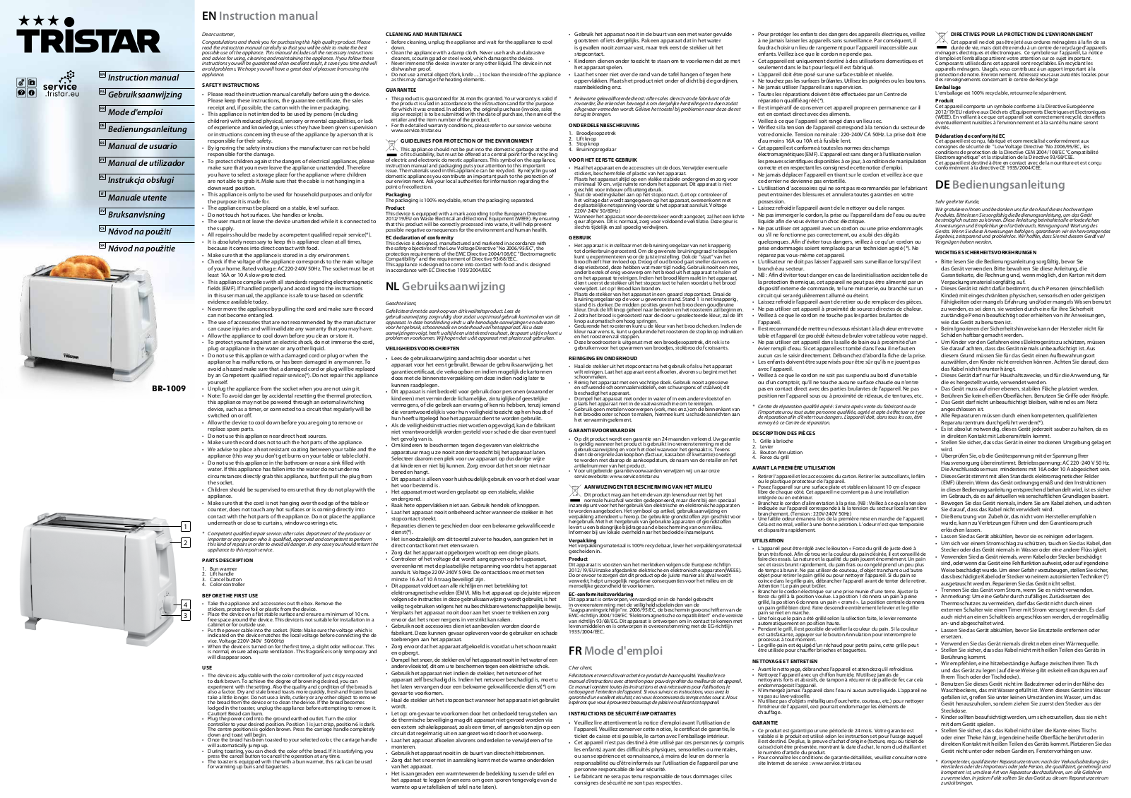 Tristar BR-1009 User guide - ManualMachine.com