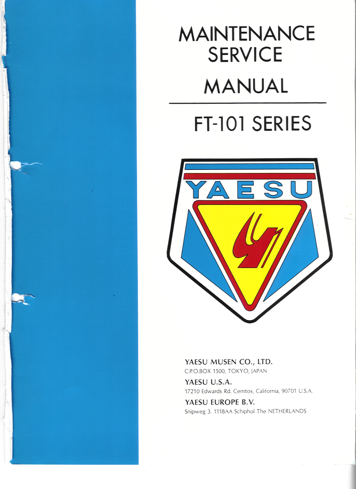 Yaesu FT-101-EX, FT-101-EE, FT-101-E, FT-101-B, FT-101 Service Manual