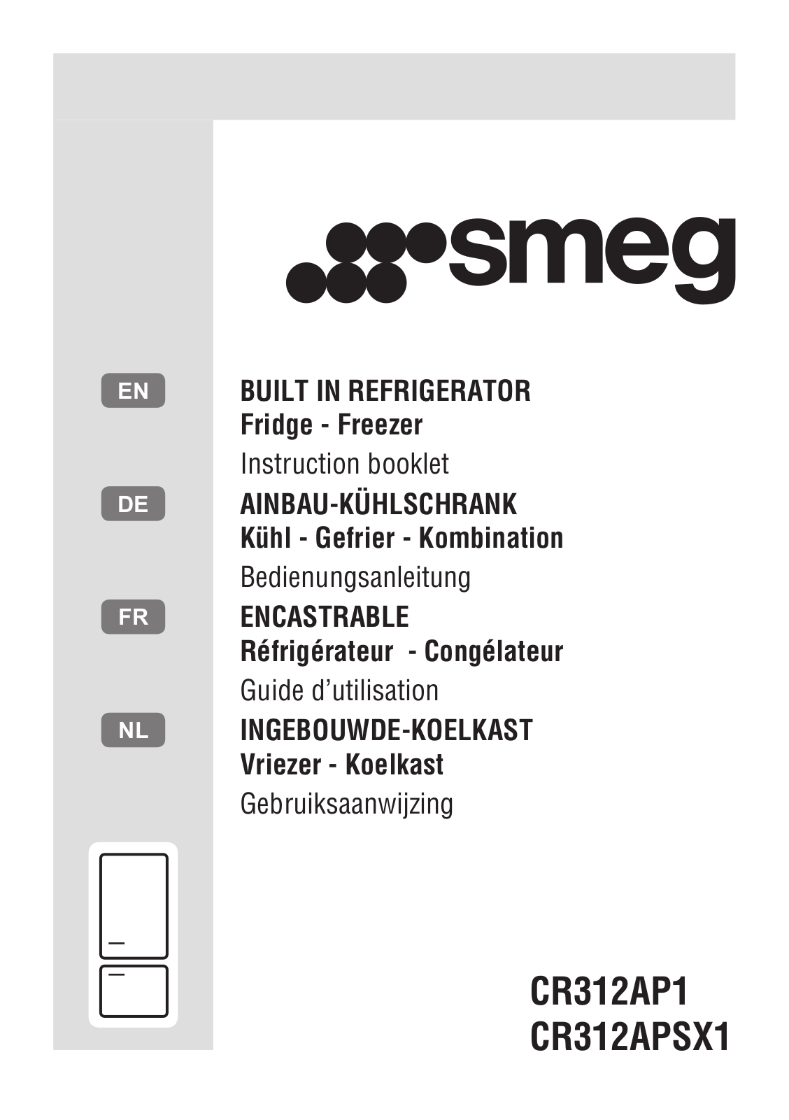 Smeg CR312APSX1, CR312AP1 User Manual