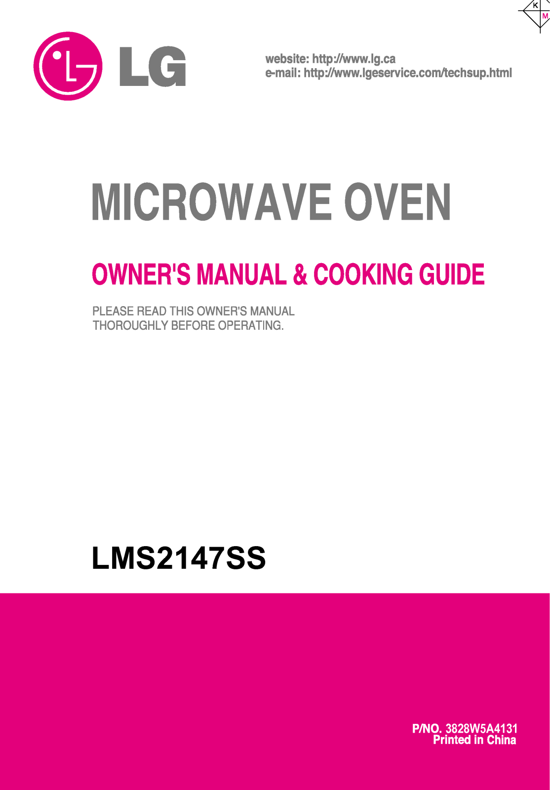 LG LMS2147SS User Manual